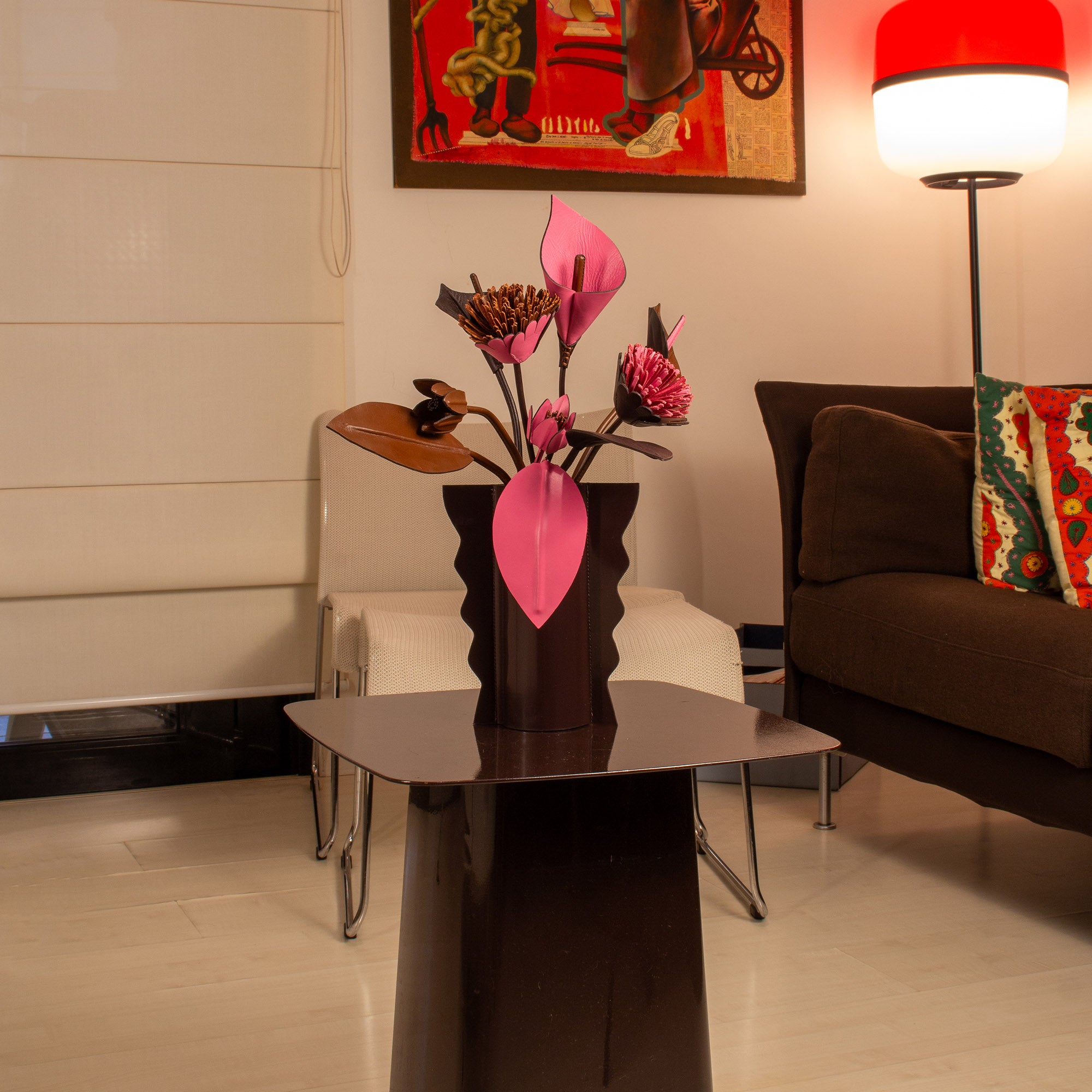 Leather Floral Arrangement