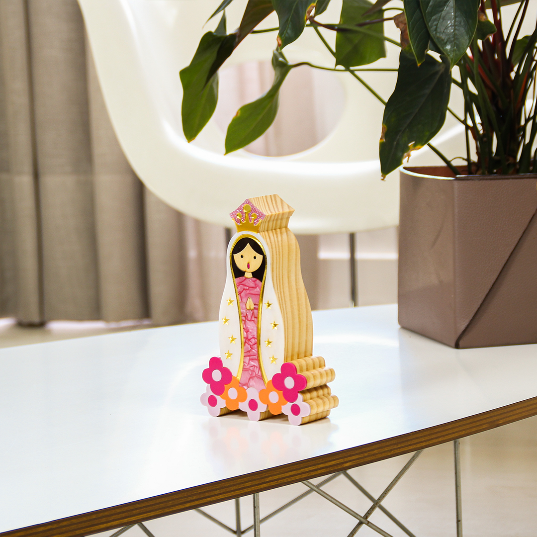 Sculpture Our Lady of Fatima Sacred Mini Patricia Maranhão