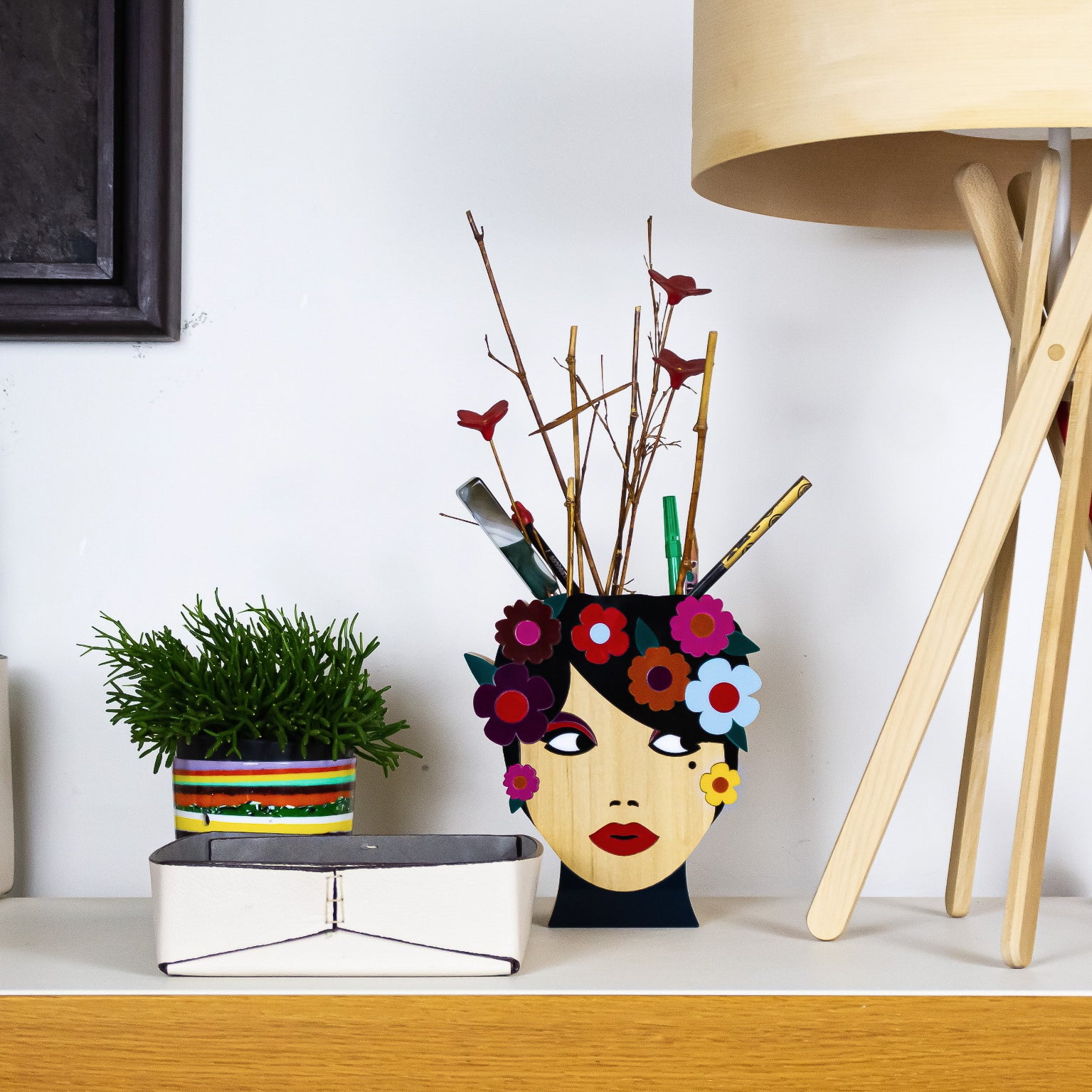 Wooden Object Holder Ninã Flor Patricia Maranhão
