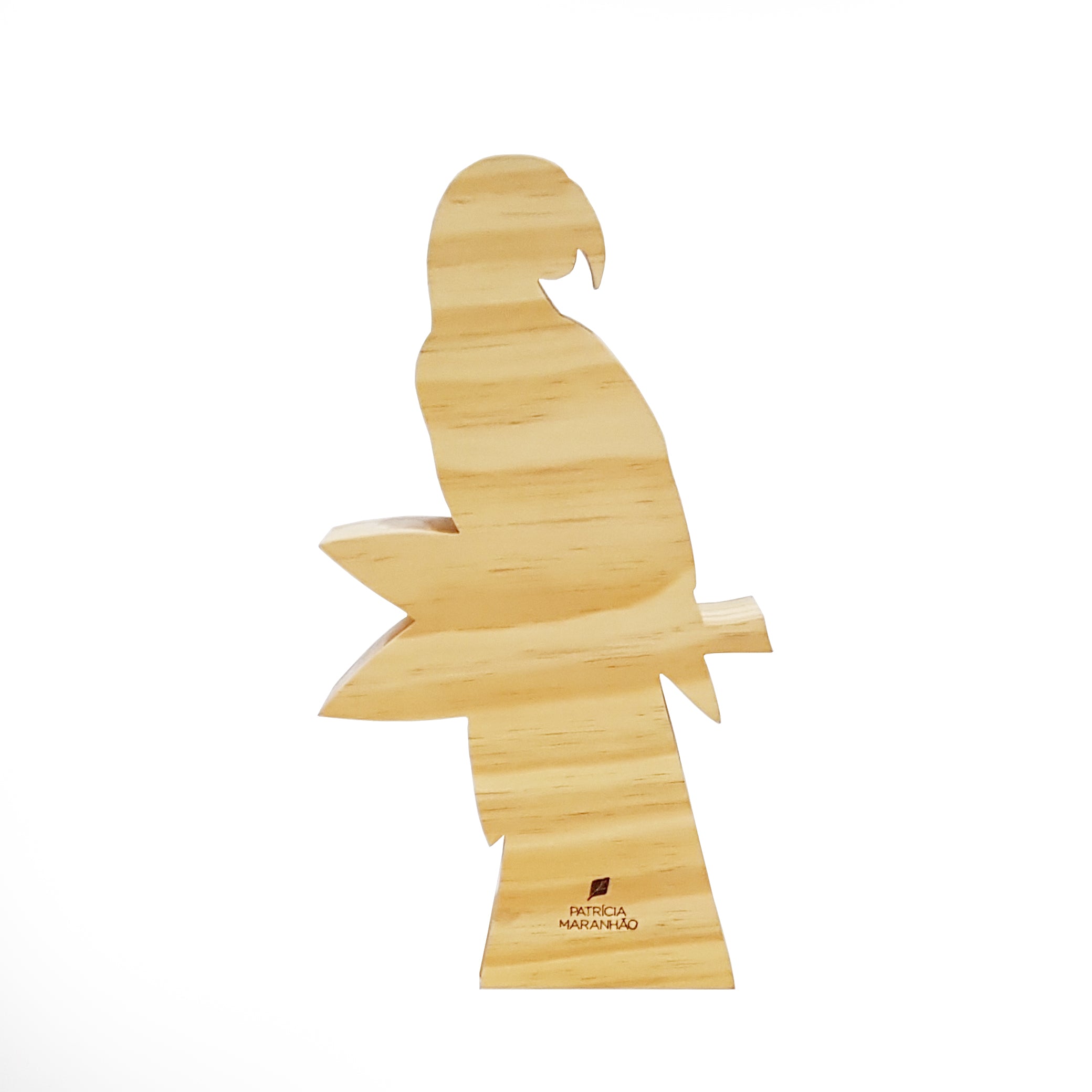 Blue Macaw Wood Sculpture G Patricia Maranhão
