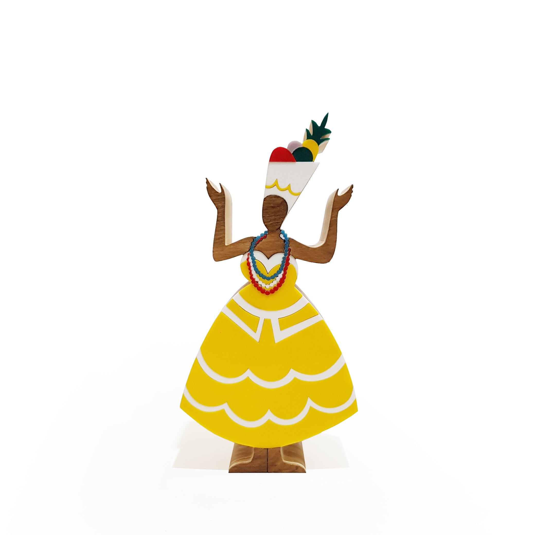 Bahian Wooden Sculpture of Acarajé Patricia Maranhão