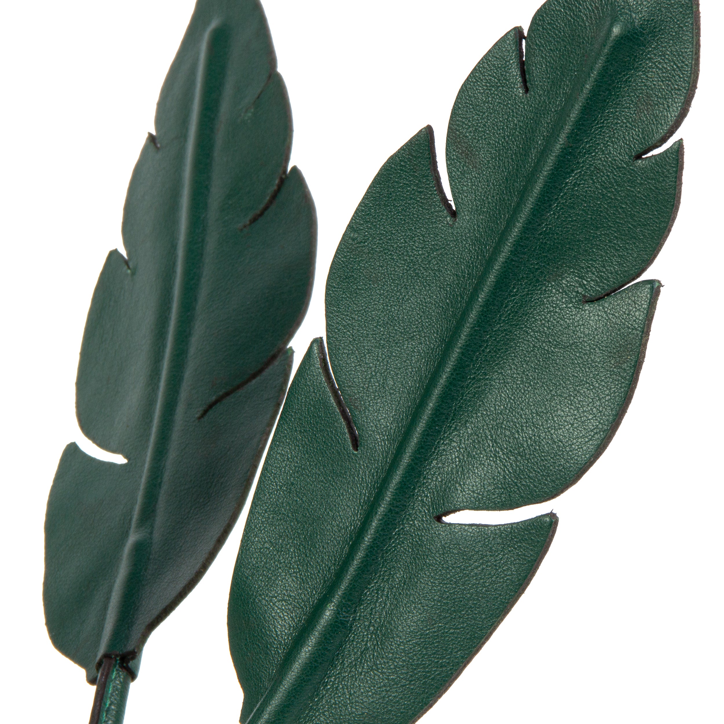 Green Banana Plant Pot in Leather by Patrícia Maranhão