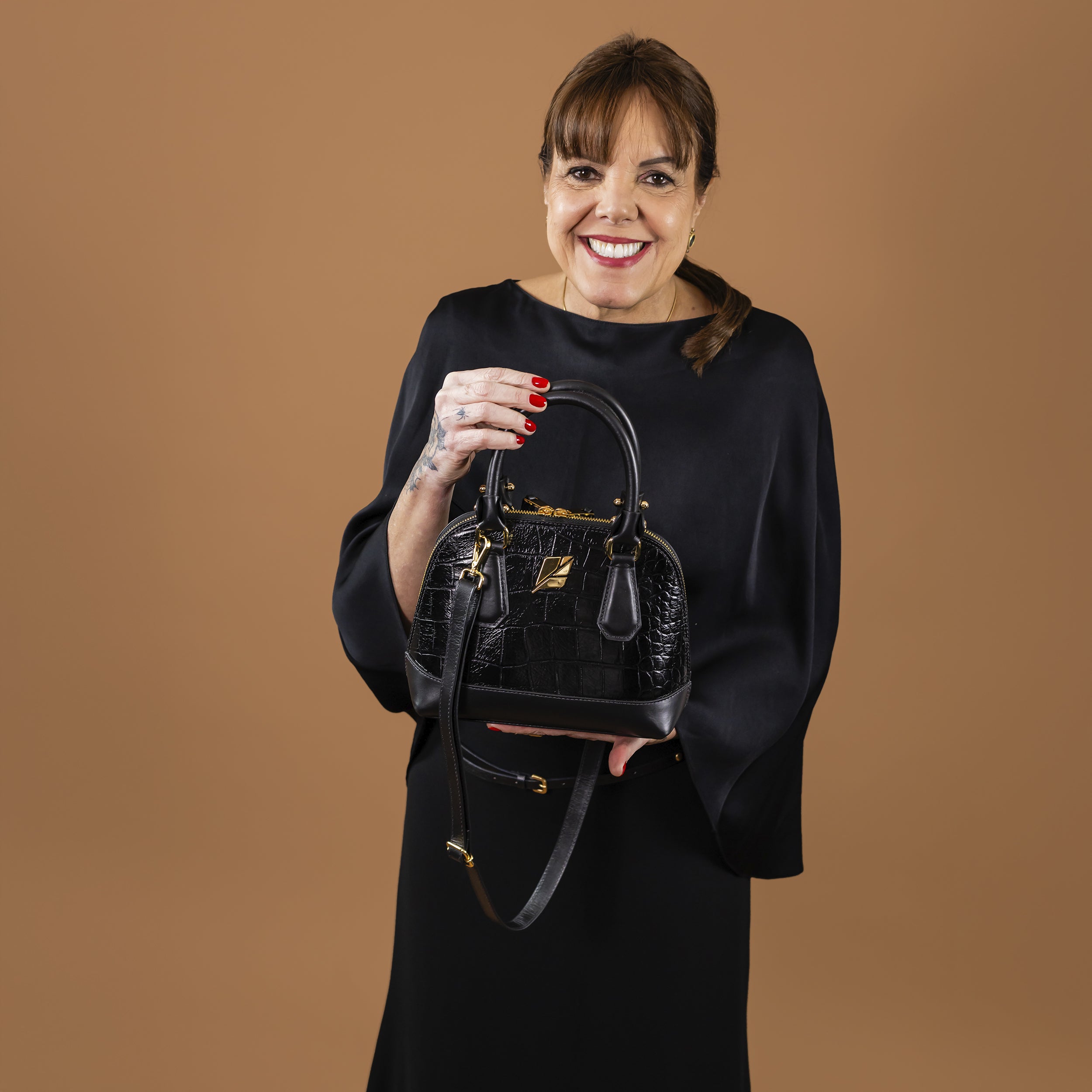 Bolsa Bowling Serena Croco P Patrícia Maranhão