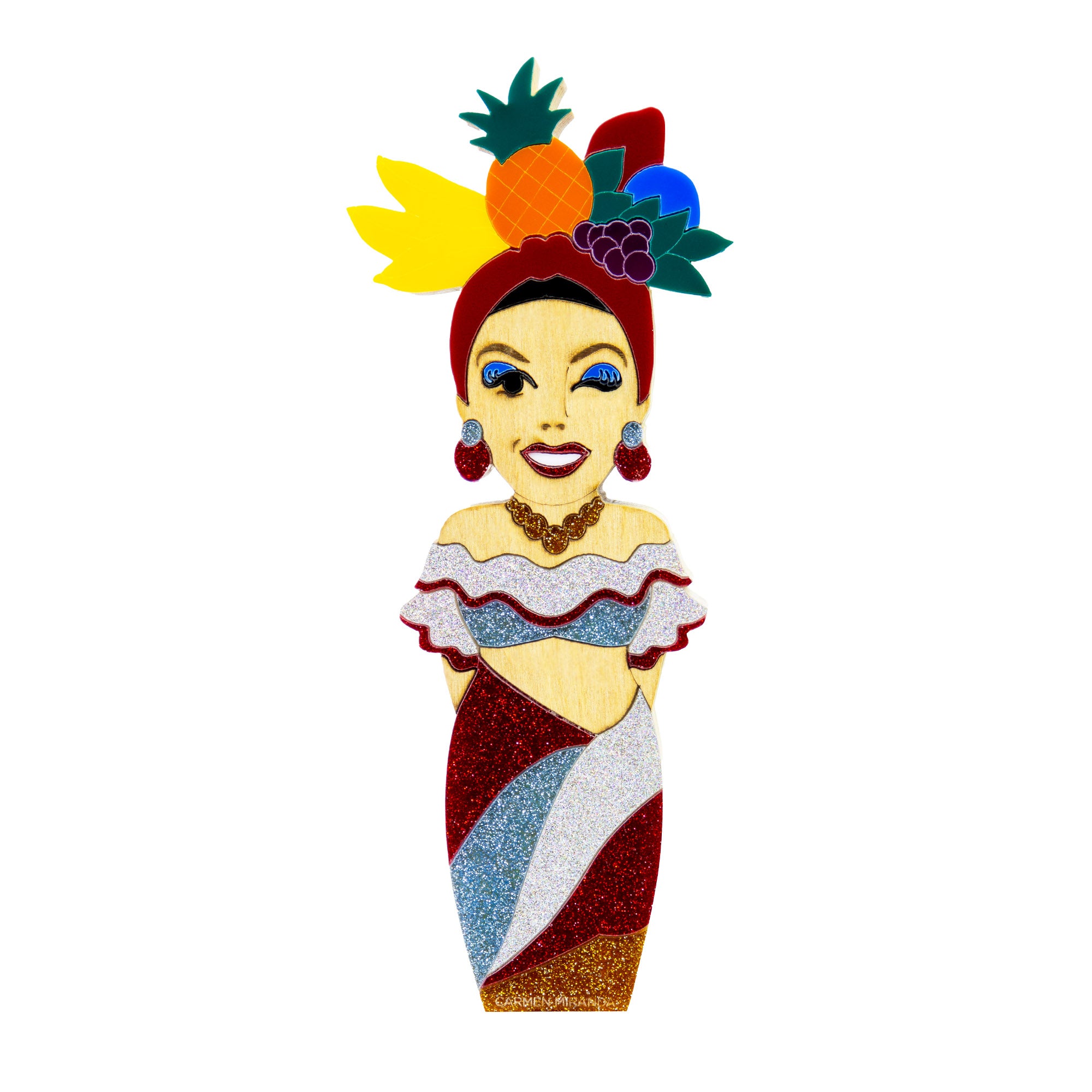 Carmen Miranda Escultura em Madeira