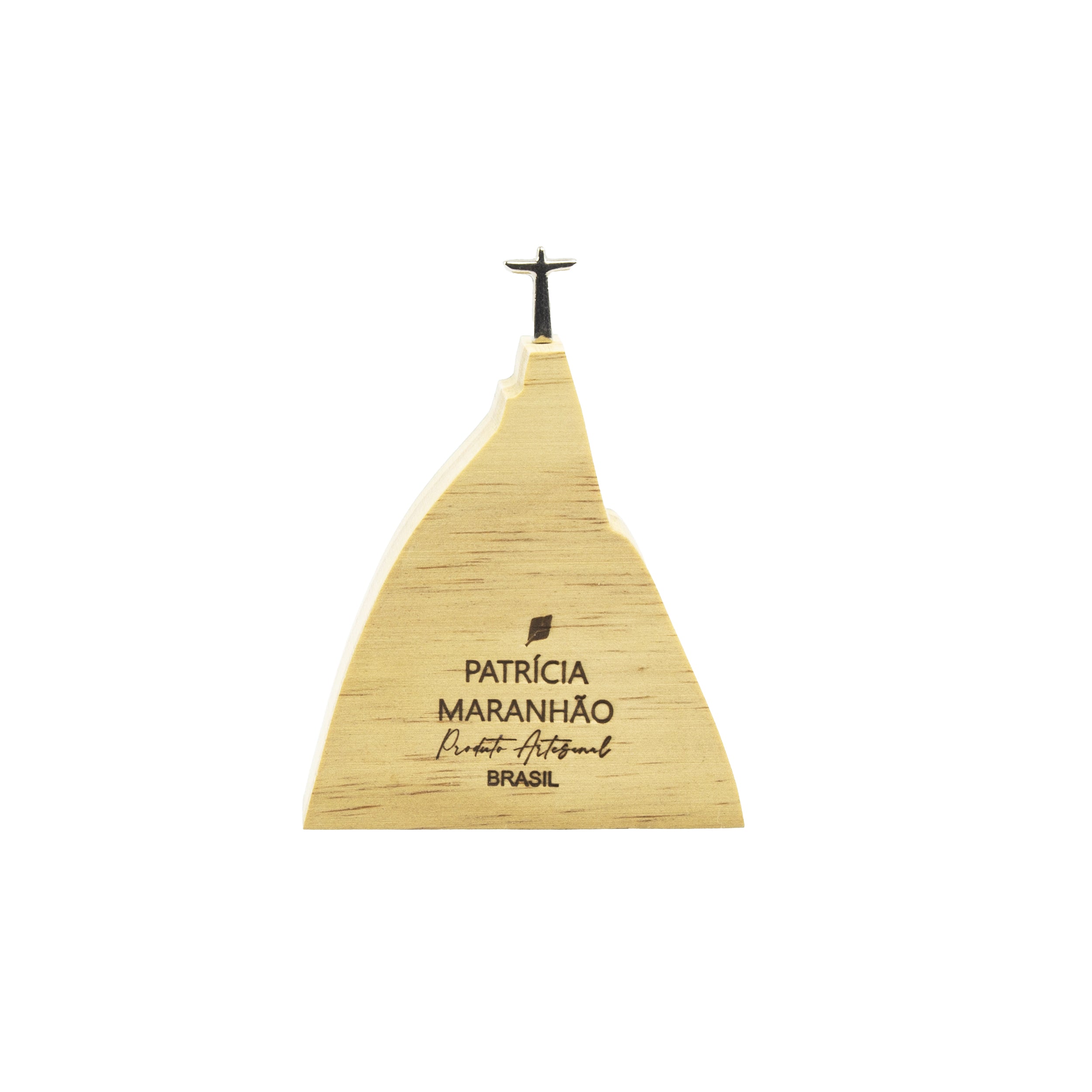 Wooden Sculpture Corcovado Mini In The Waves Patrícia Maranhão