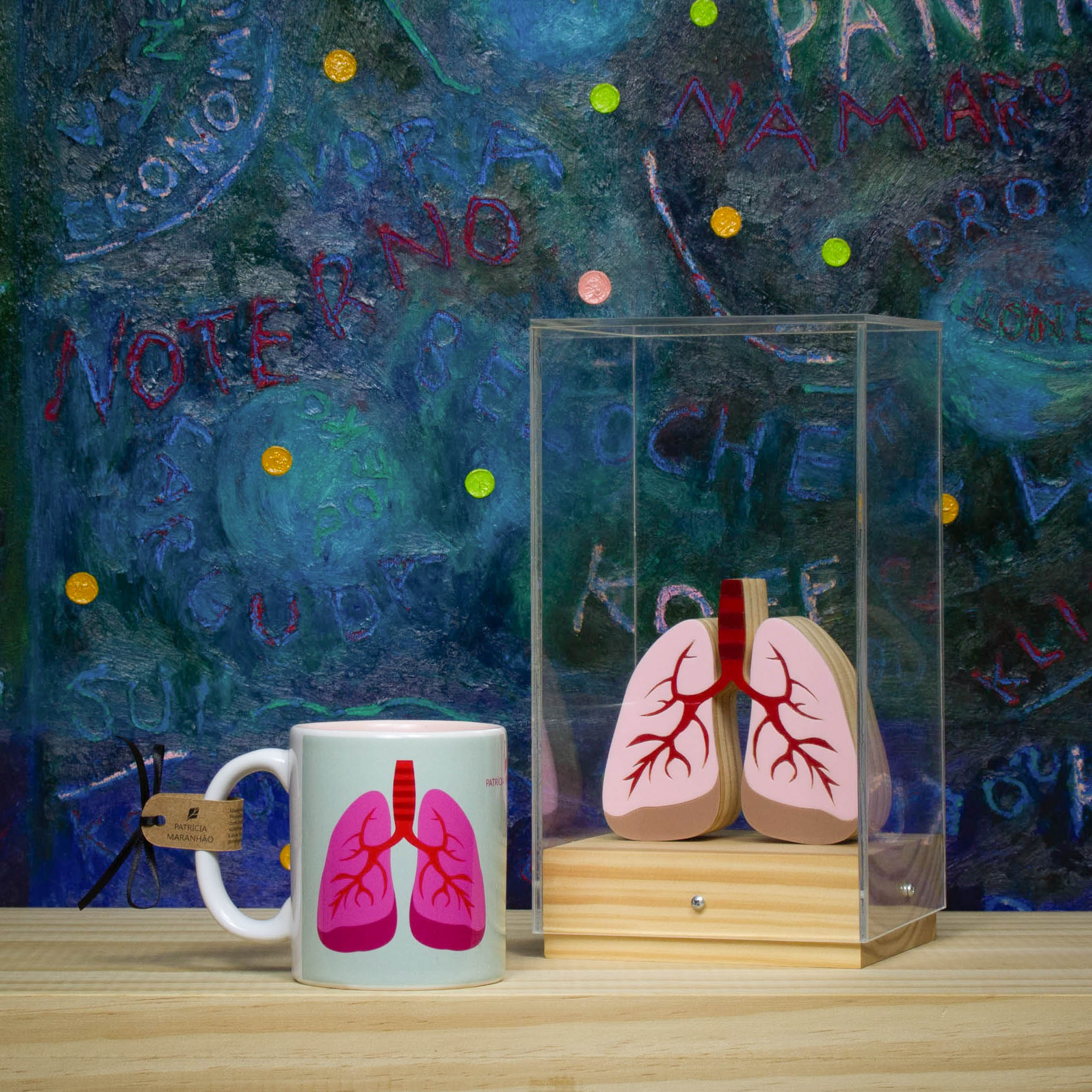 Lung Dome Sculpture + Patricia Maranhão Mug