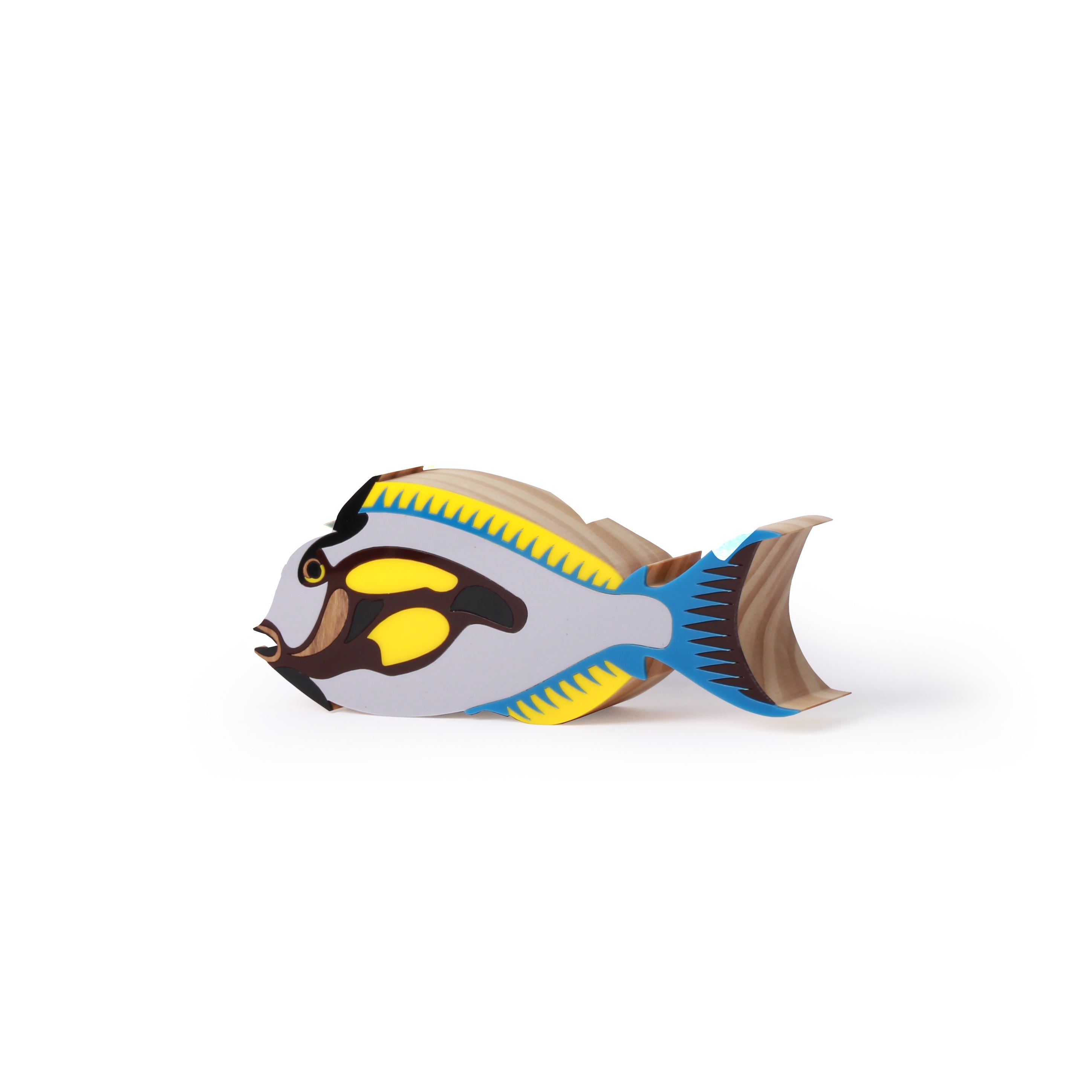 Escultura Madeira Peixe Lumê Psicodélico Patricia Maranhão
