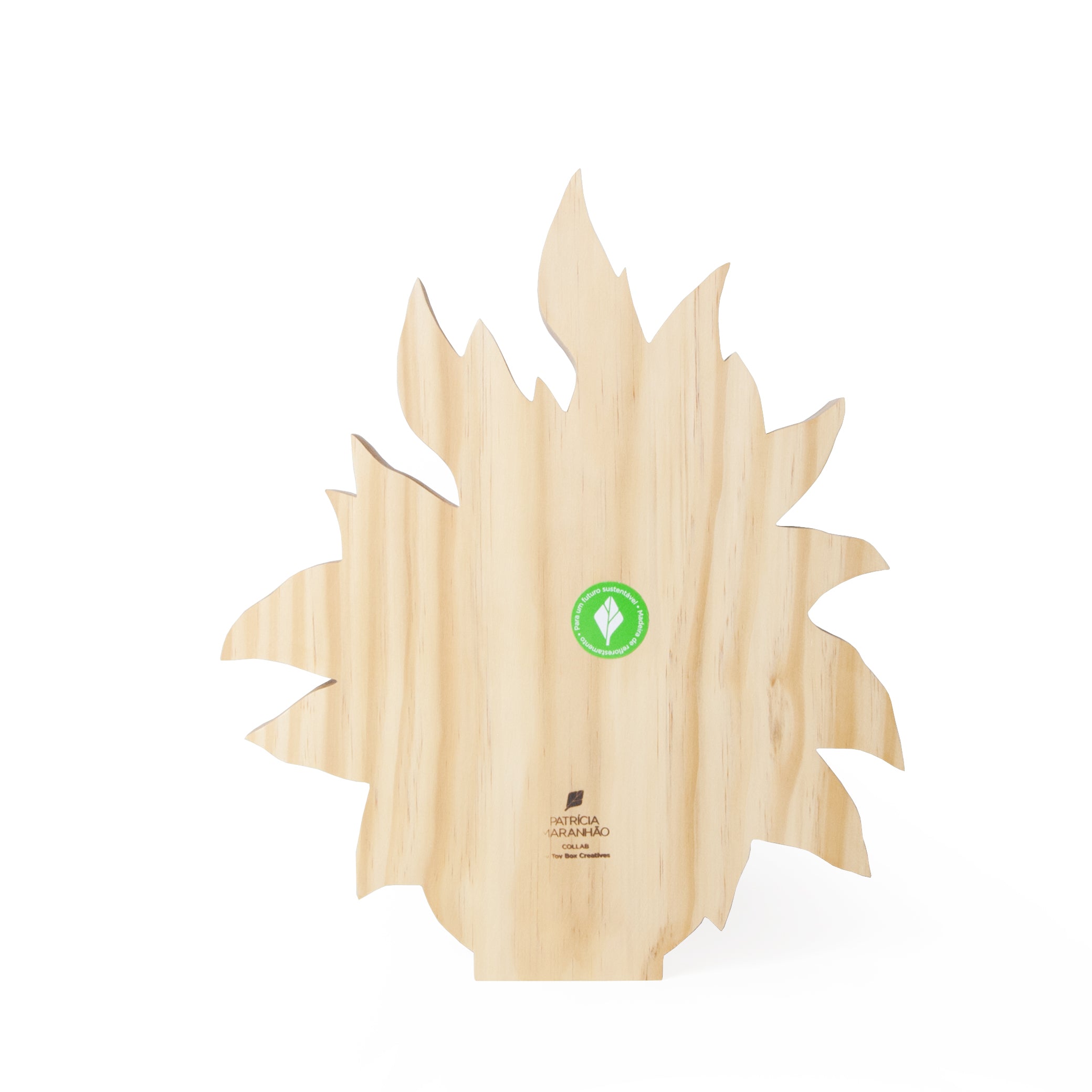 Wooden Sculpture Vase Peace Lily Patricia Maranhão
