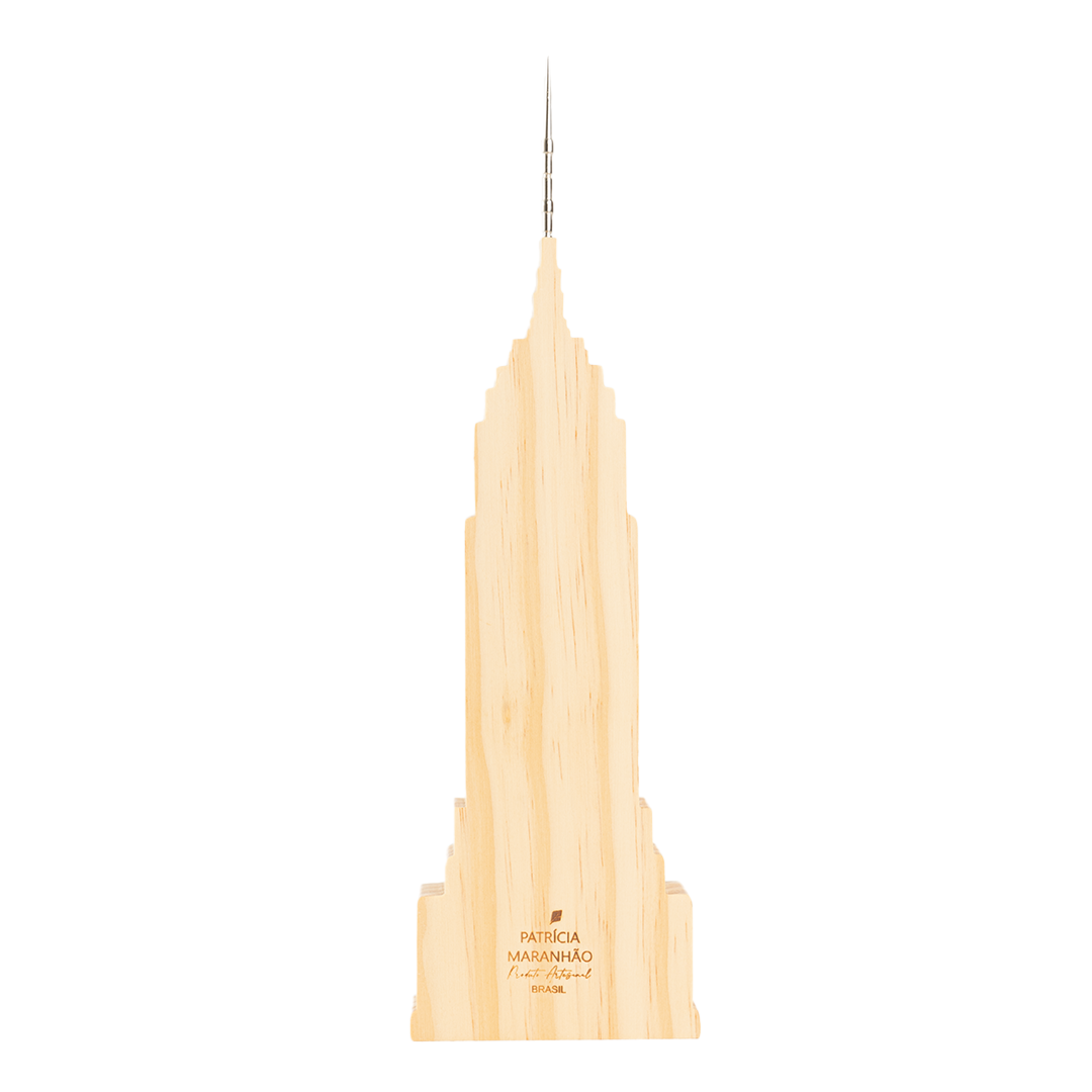 Wood Sculpture Empire State Building New York Patricia Maranhao