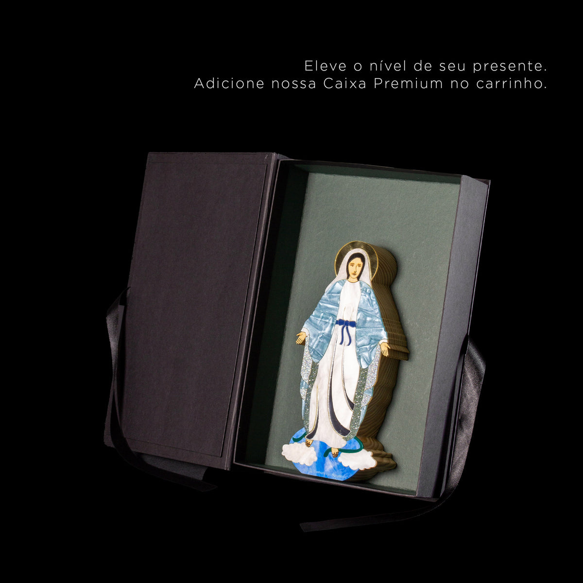 Our Lady of Grace Wood Carving Statue
