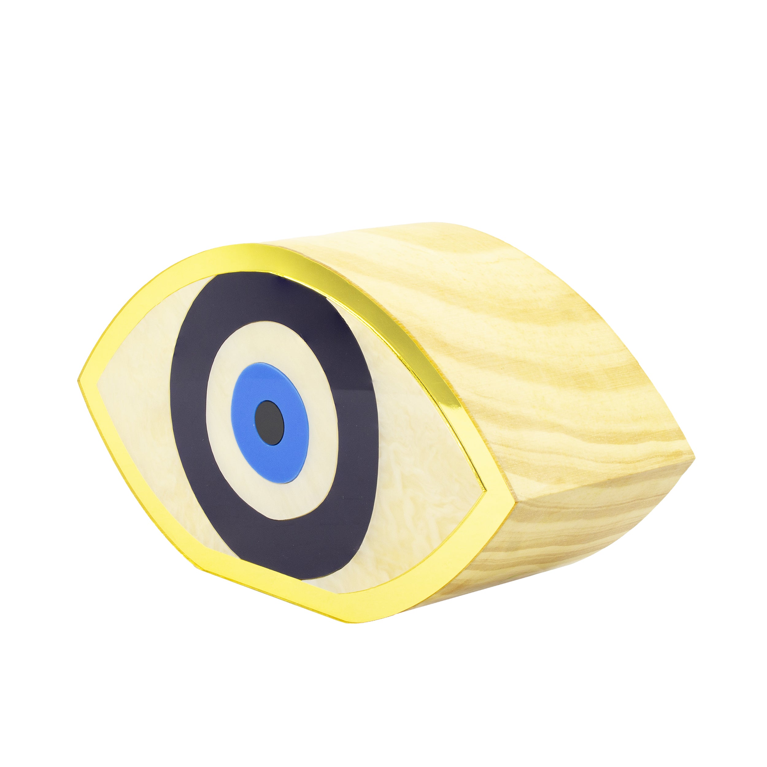 Greek Eye Wooden Sculpture G Patricia Maranhão