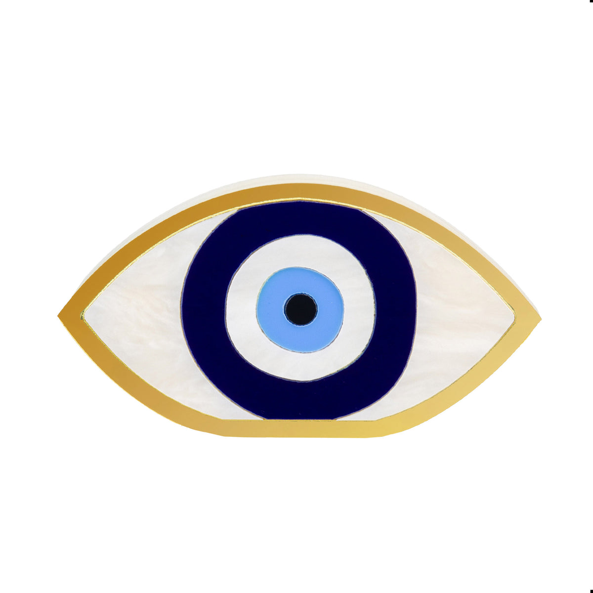 Evil Eye Wood Sculpture Mini