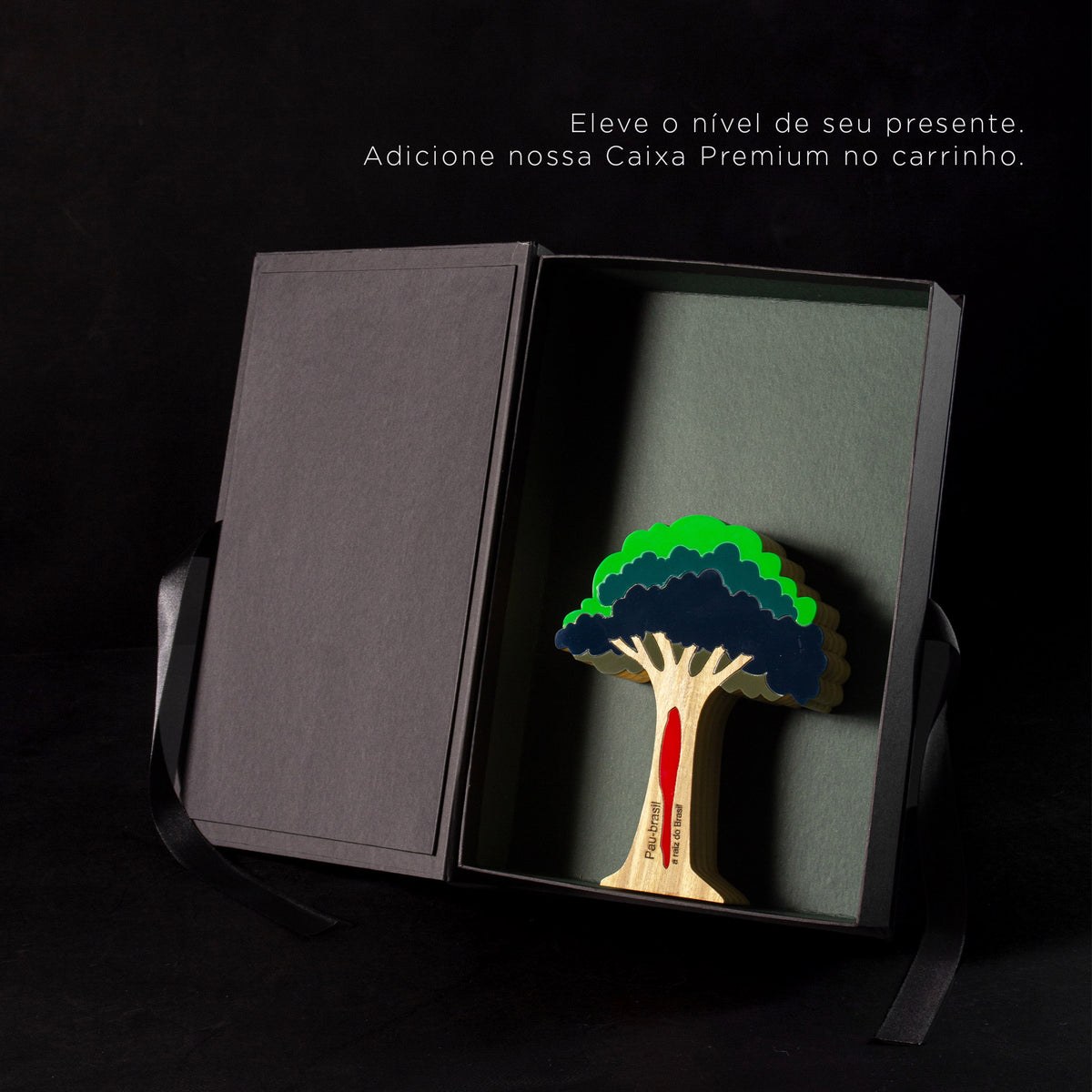 Árvore Pau-Brasil Escultura em Madeira