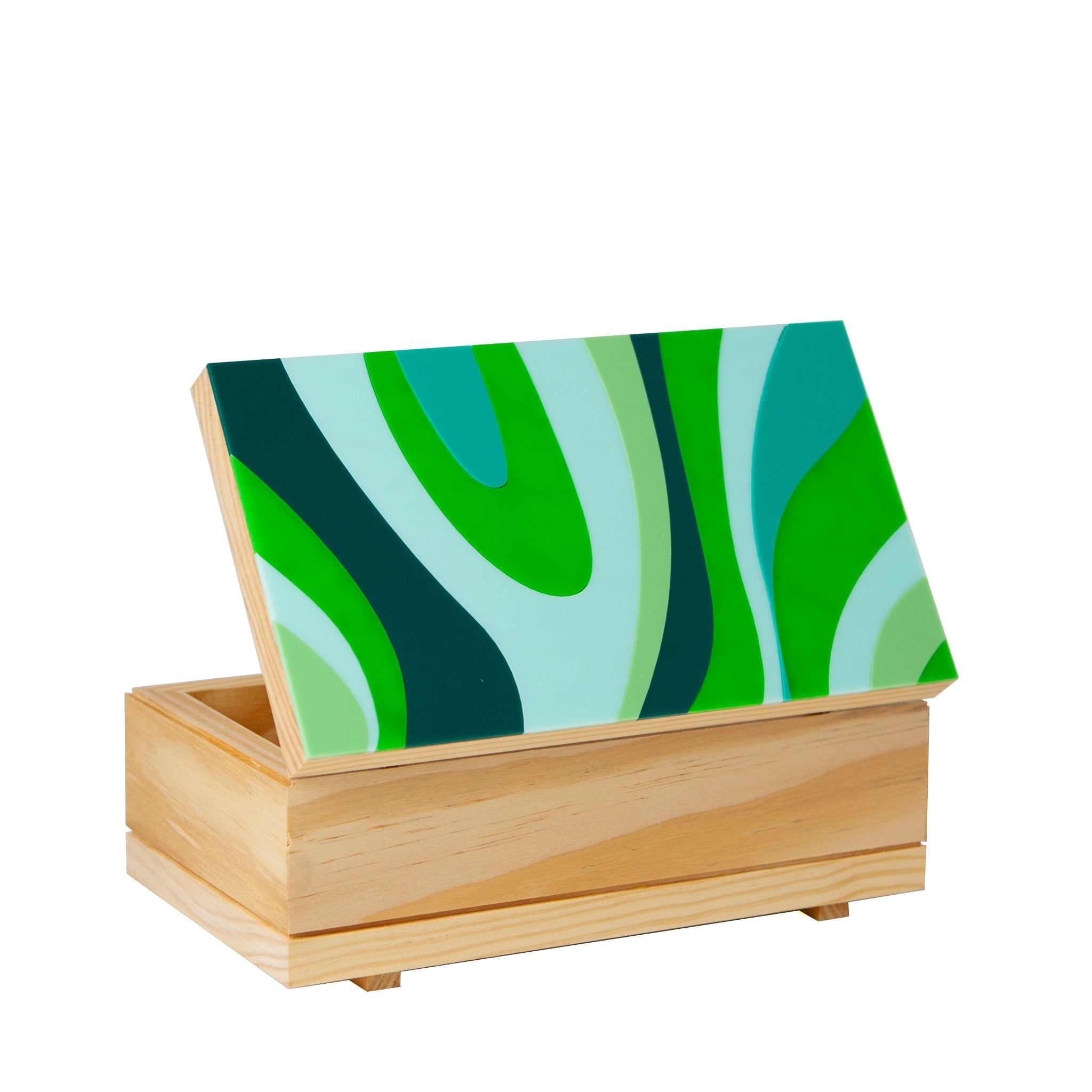 Porta Joias Bauhaus Ondas Verde M Patricia Maranhão