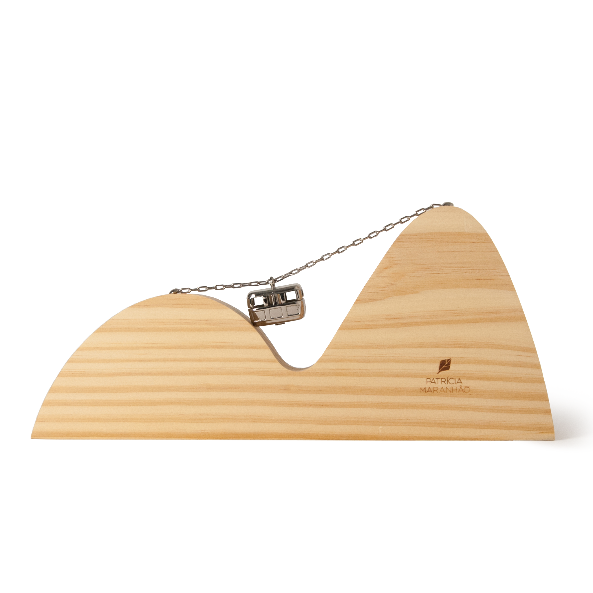 Sculpture Wood Cable Car Rio De Janeiro Copacabana Blue P Patricia Maranhao