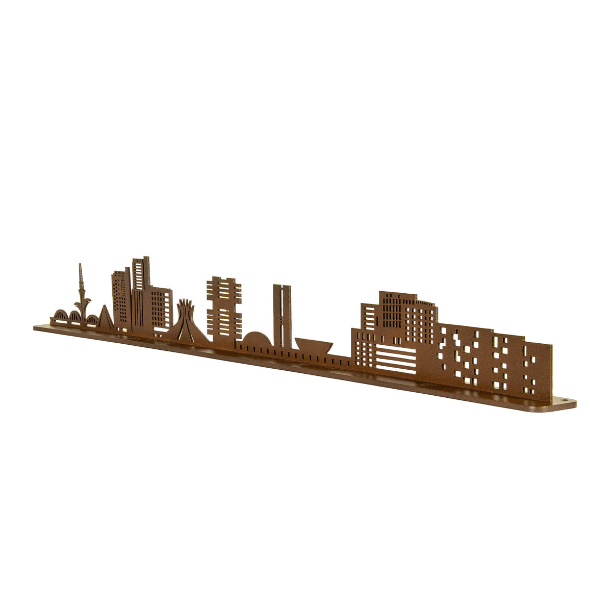 Escultura Skyline Brasília em Ferro — Design Autoral