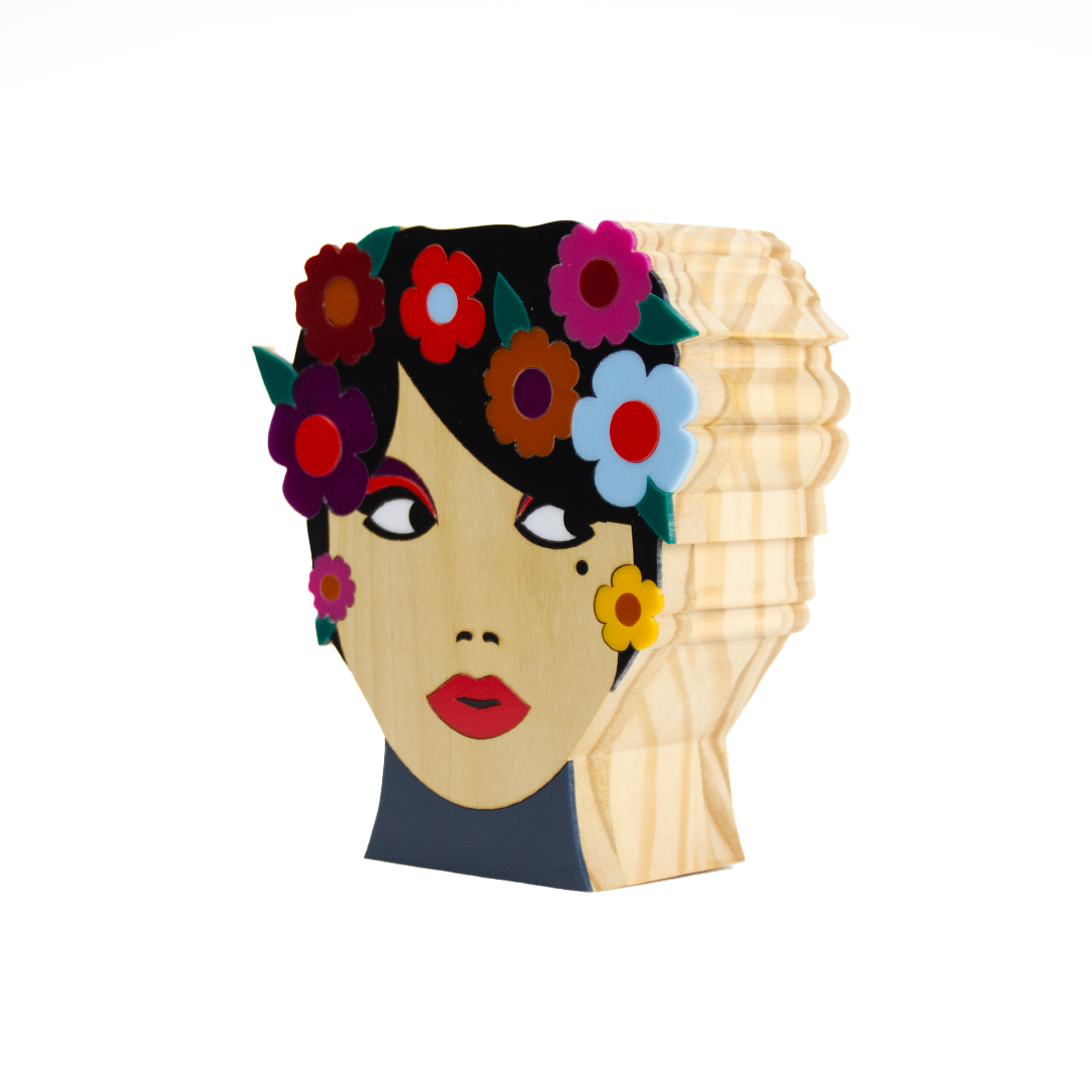 Wooden Object Holder Ninã Flor Patricia Maranhão