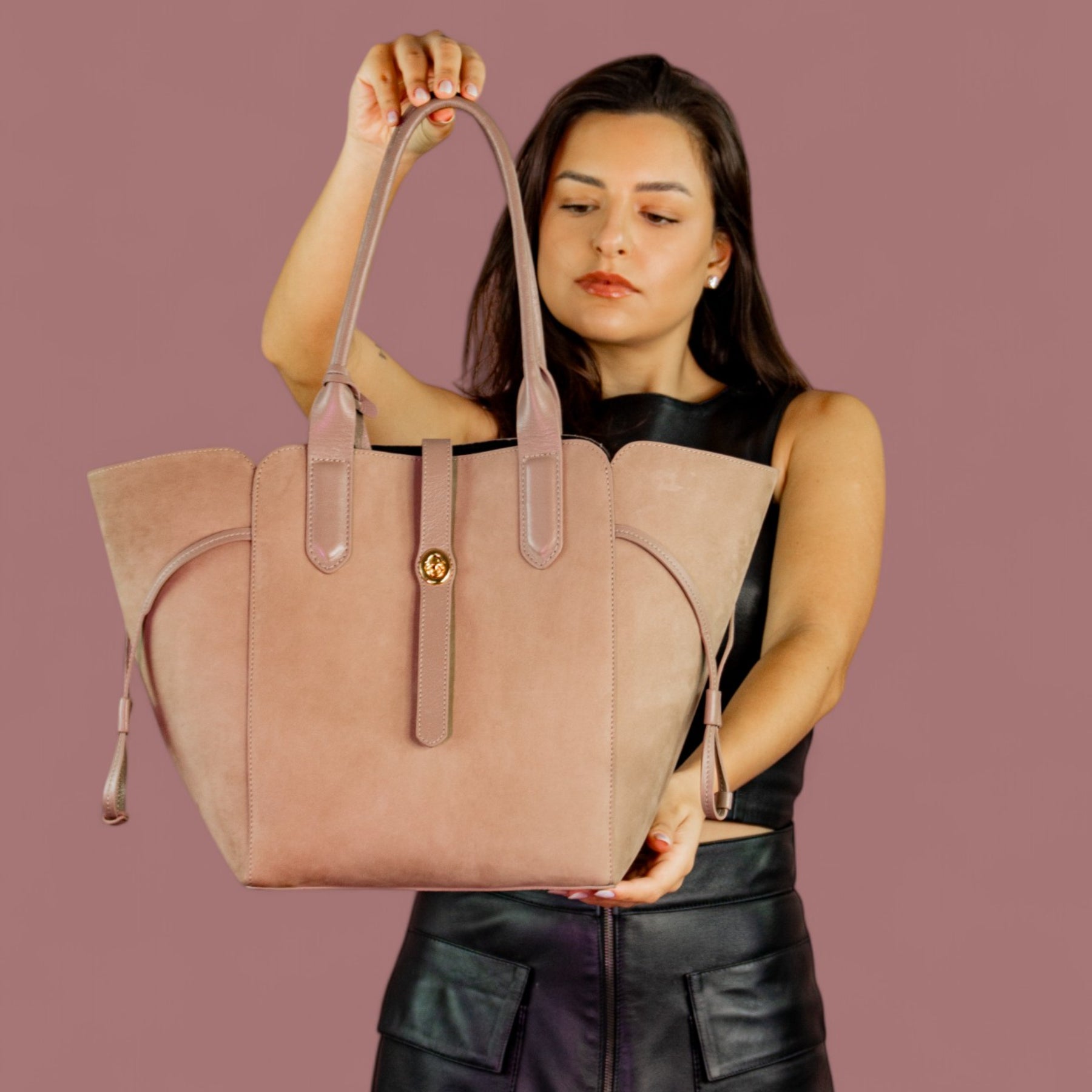 Bolsa Shopping Melania Couro Legítimo Fendi Patrícia Maranhão