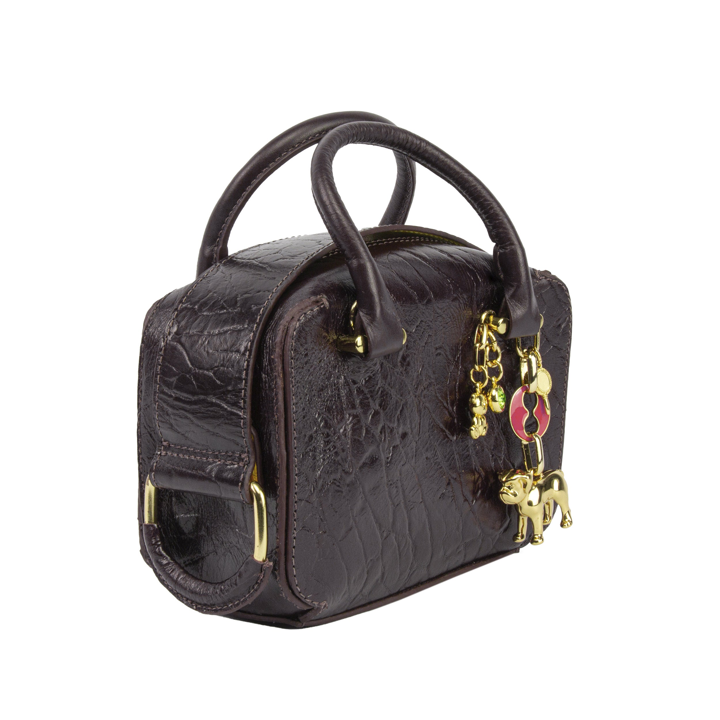 Bolsa Cluth Gisele Túnisia Marrom Dog Rose