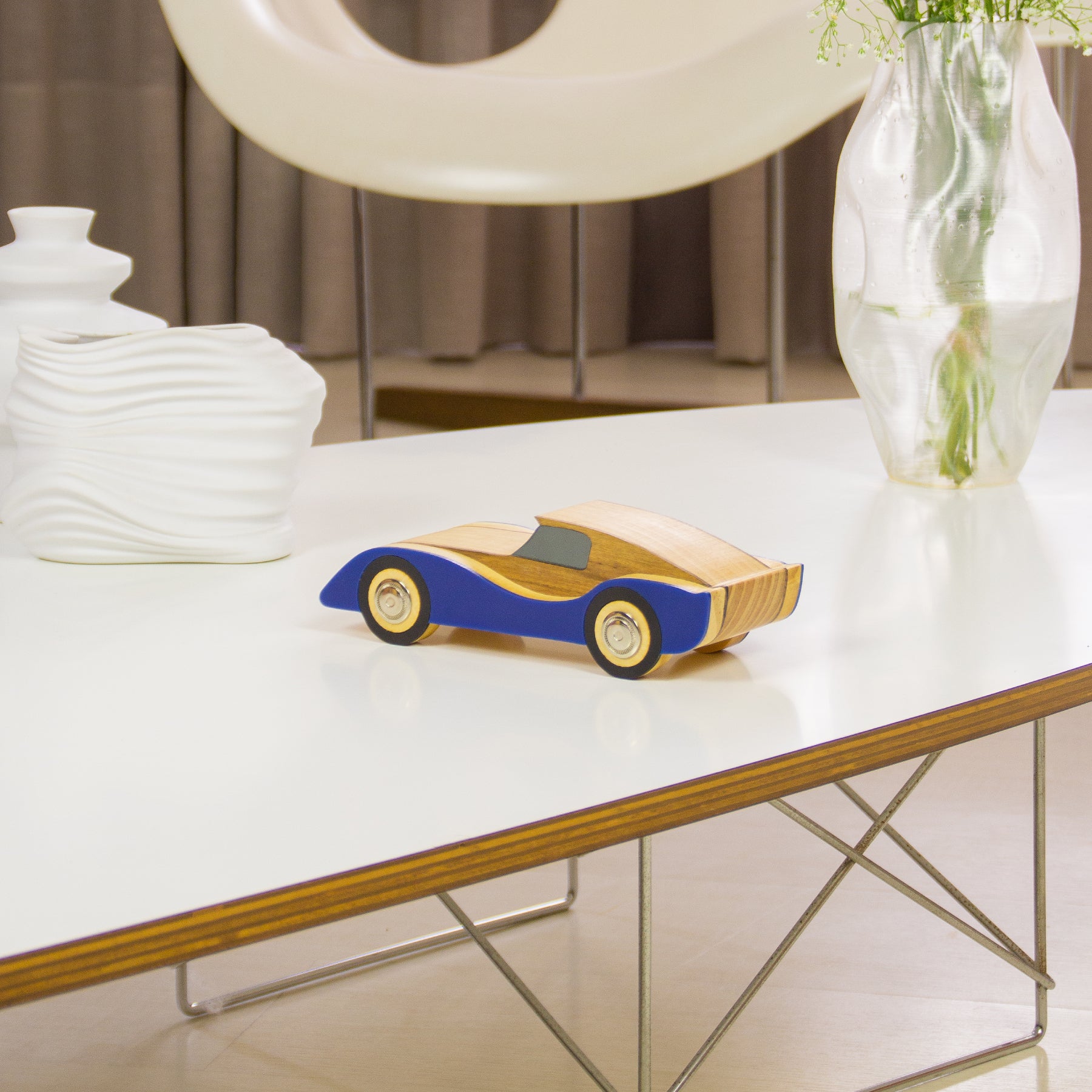 Wooden Sculpture Maverick Car Patricia Maranhão