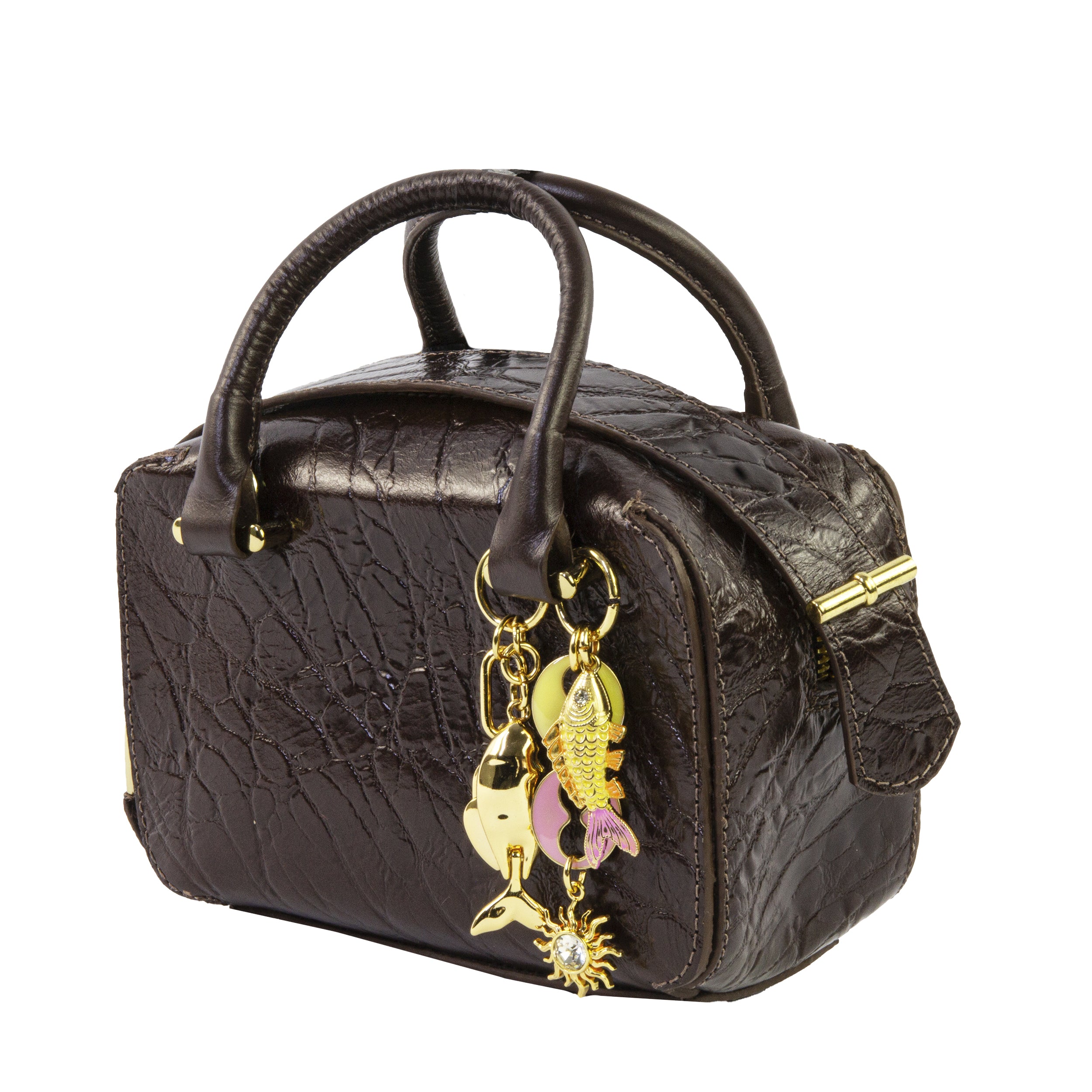 Gisele Tunisia Brown Mini Leather