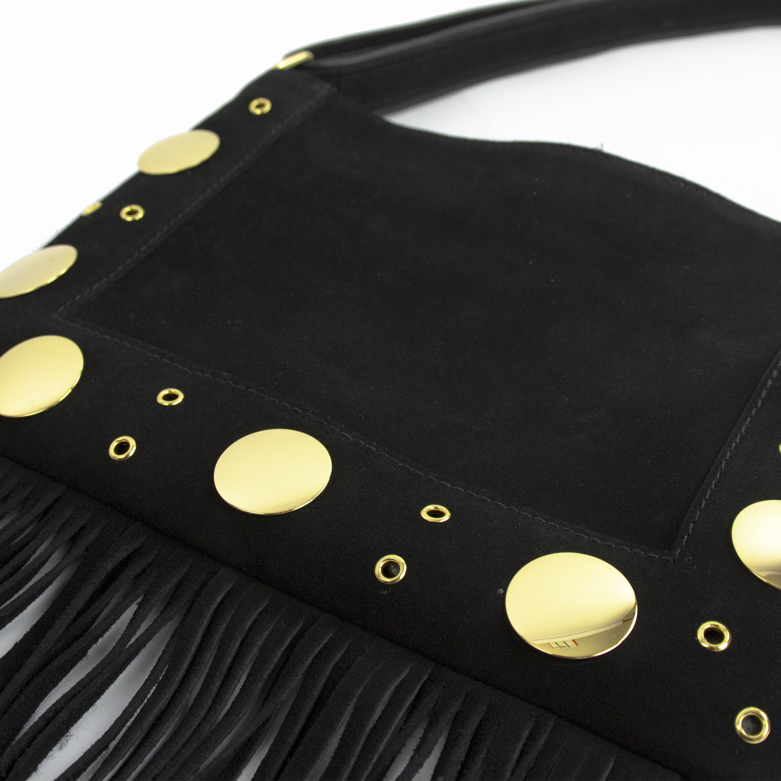 Bolsa Tiracolo Boho James P Couro Legítimo Com Franjas Patrícia Maranhão