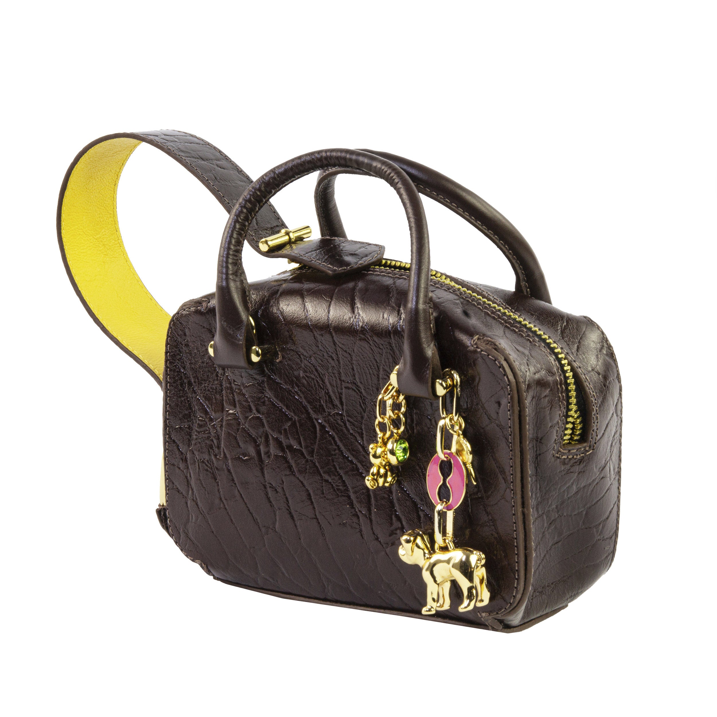 Bolsa Cluth Gisele Túnisia Marrom Dog Rose