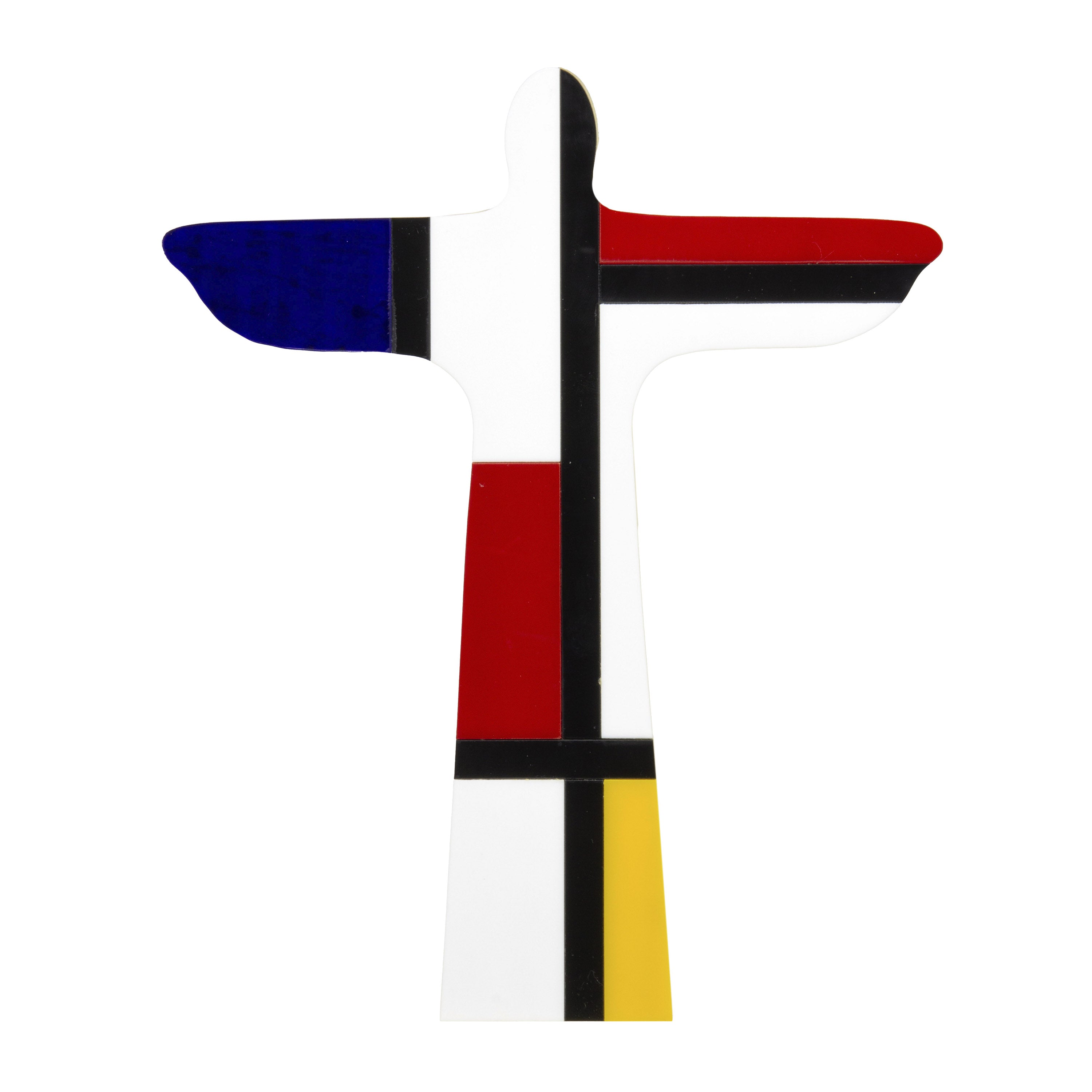 Rio Christ Wooden Sculpture Mondrian Medium Patricia Maranhão
