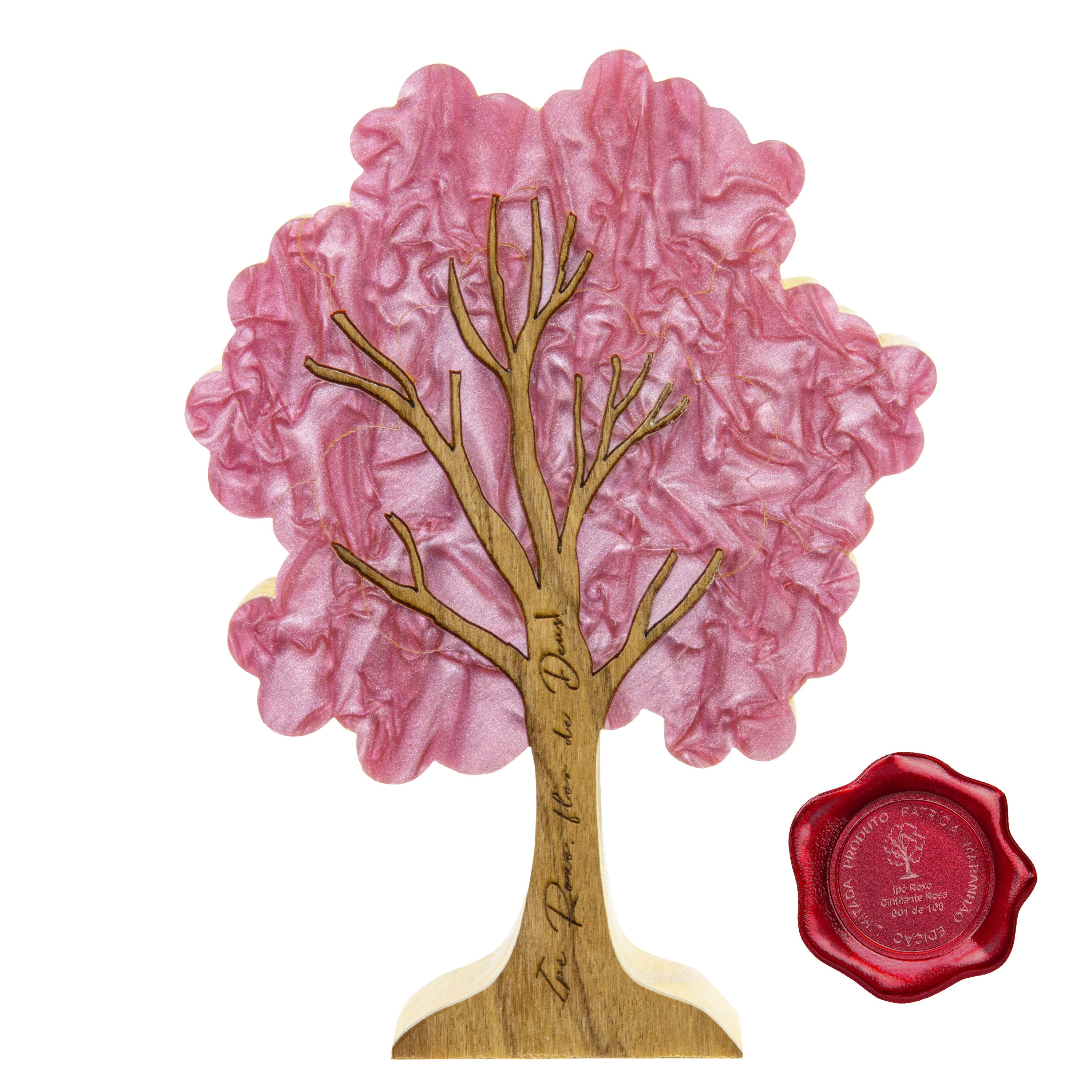 Premium Pink Ipê Wood Sculpture by Patricia Maranhão