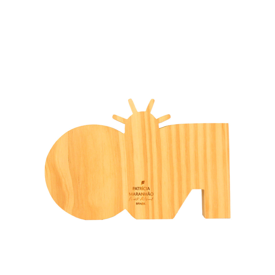 Wood Sculpture Word Rio Bossa Nova Patricia Maranhão