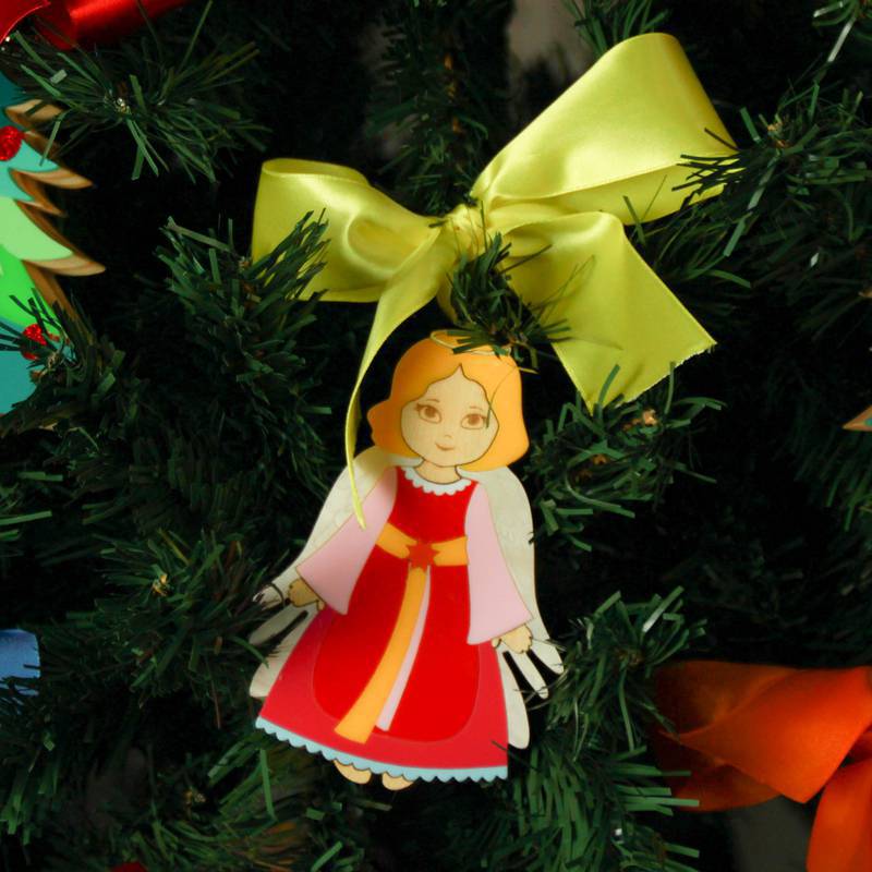 Pingente de Natal Anjinha Luz Patrícia Maranhão