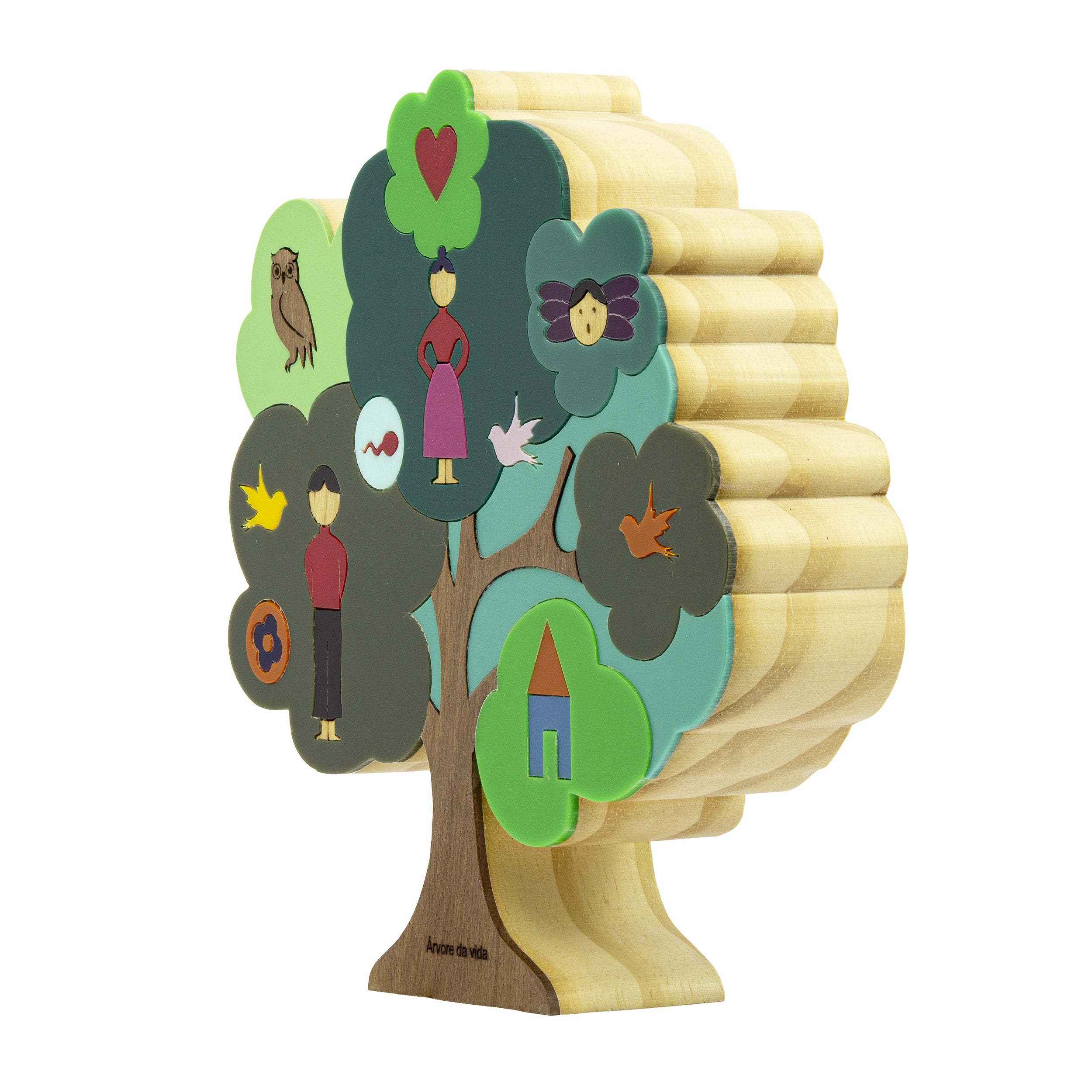 Wooden Sculpture Tree of Life Patricia Maranhão