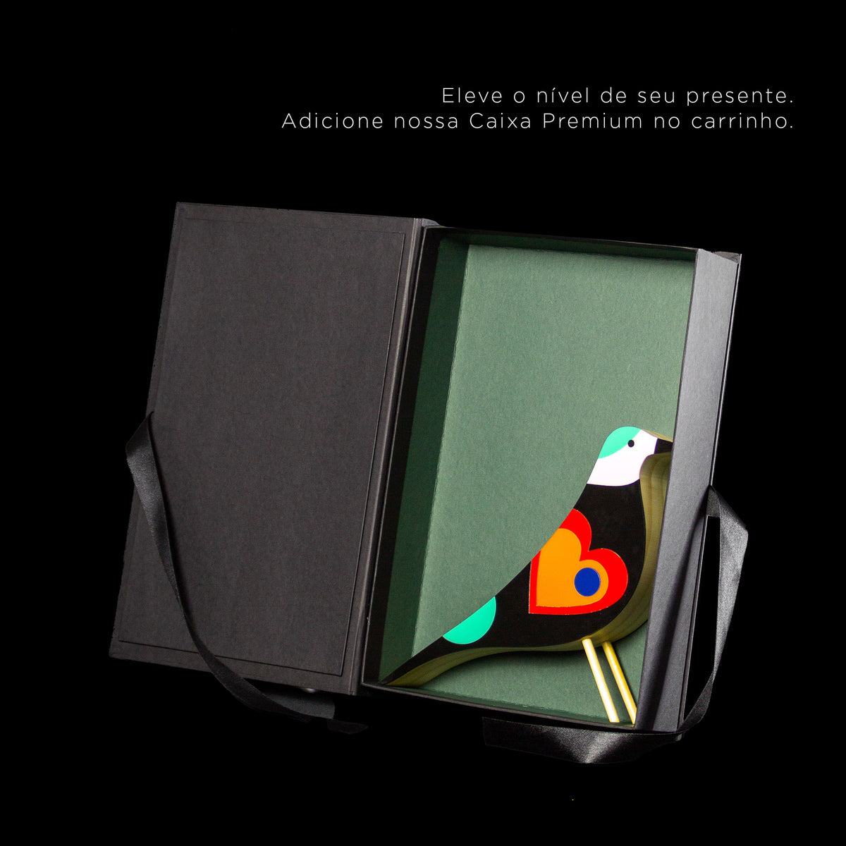 Pássaro Bird Eames Pop Escultura em Madeira