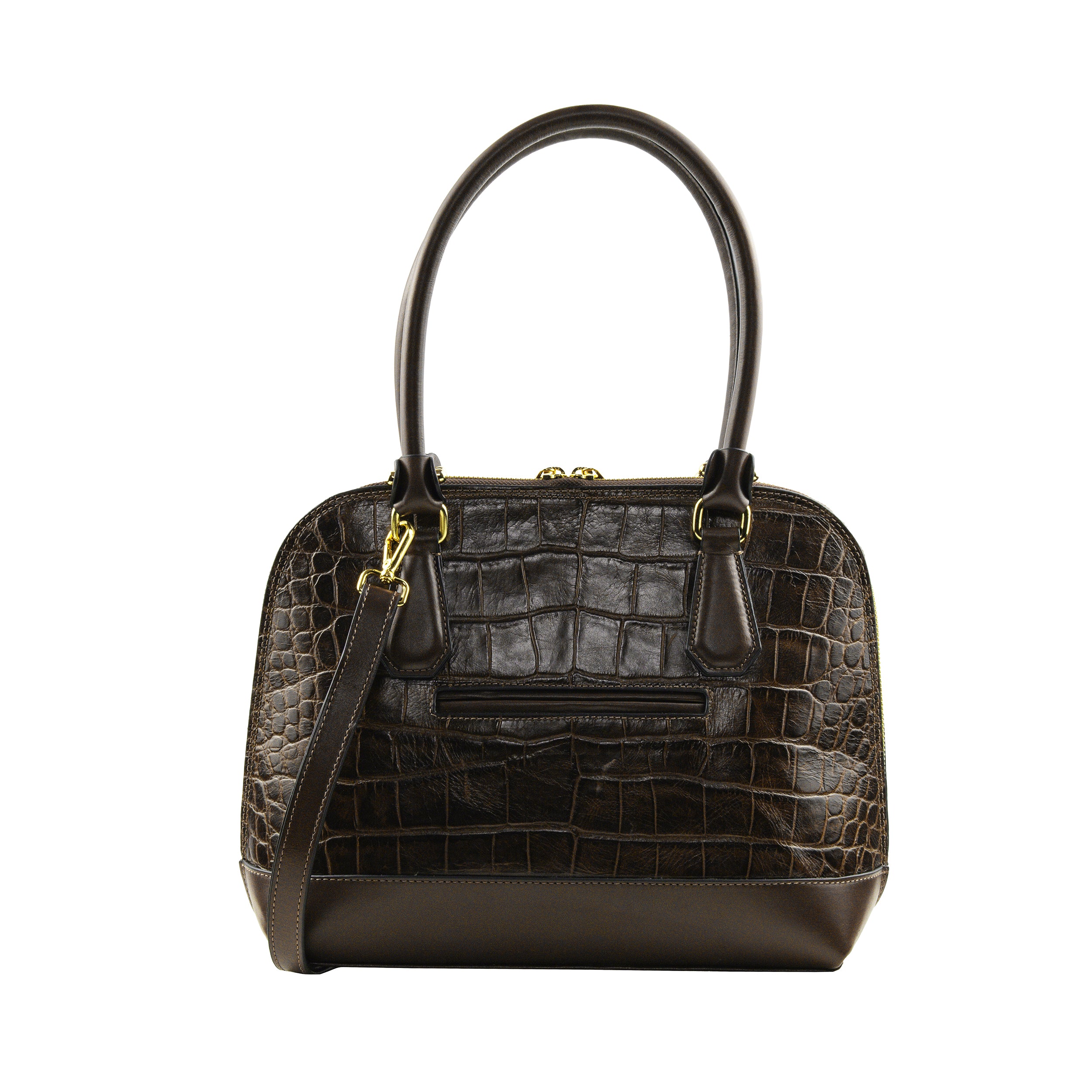 Bolsa Bowling Serena Croco M Pinhão Patrícia Maranhão