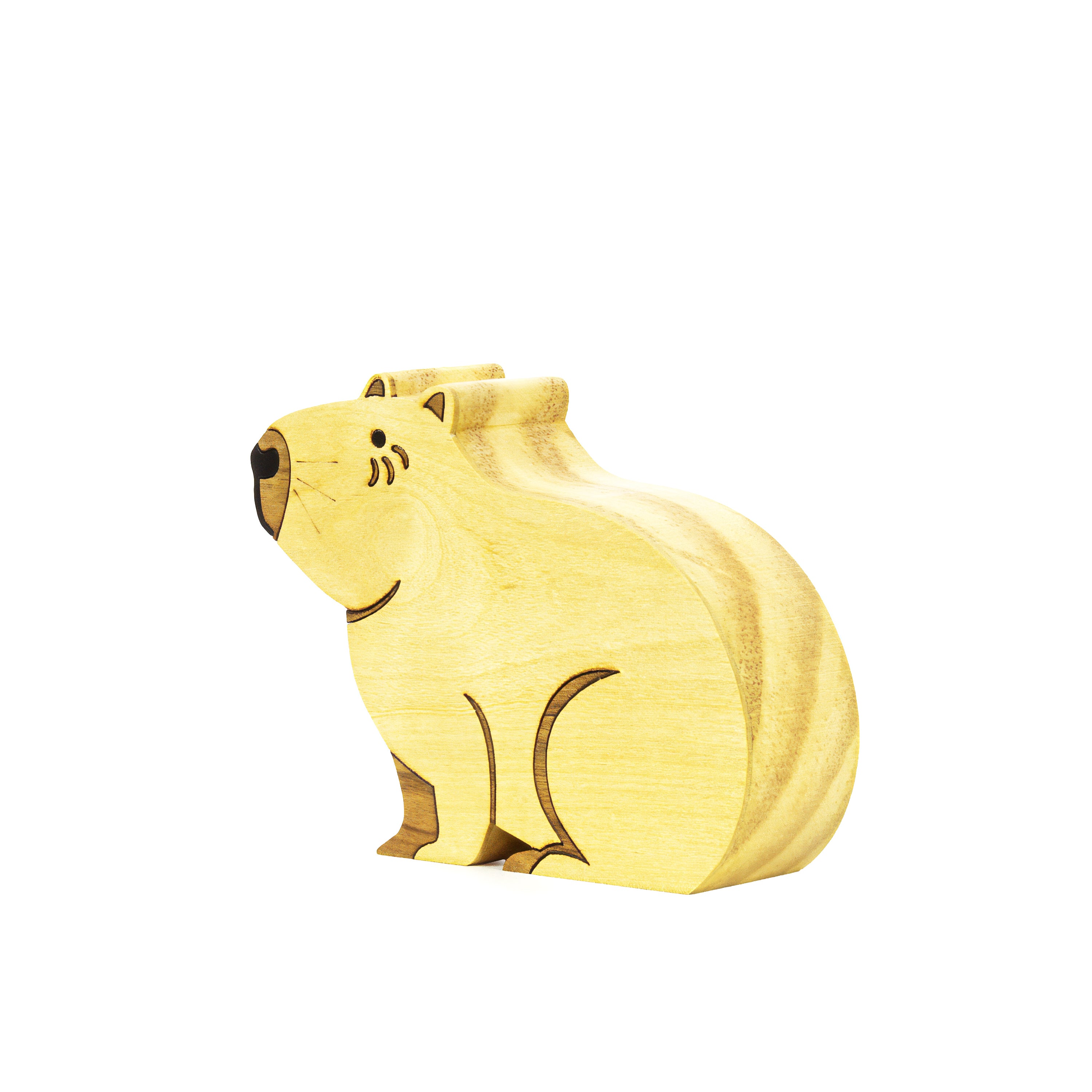 Escultura de Madeira Capivara New Patrícia Maranhão