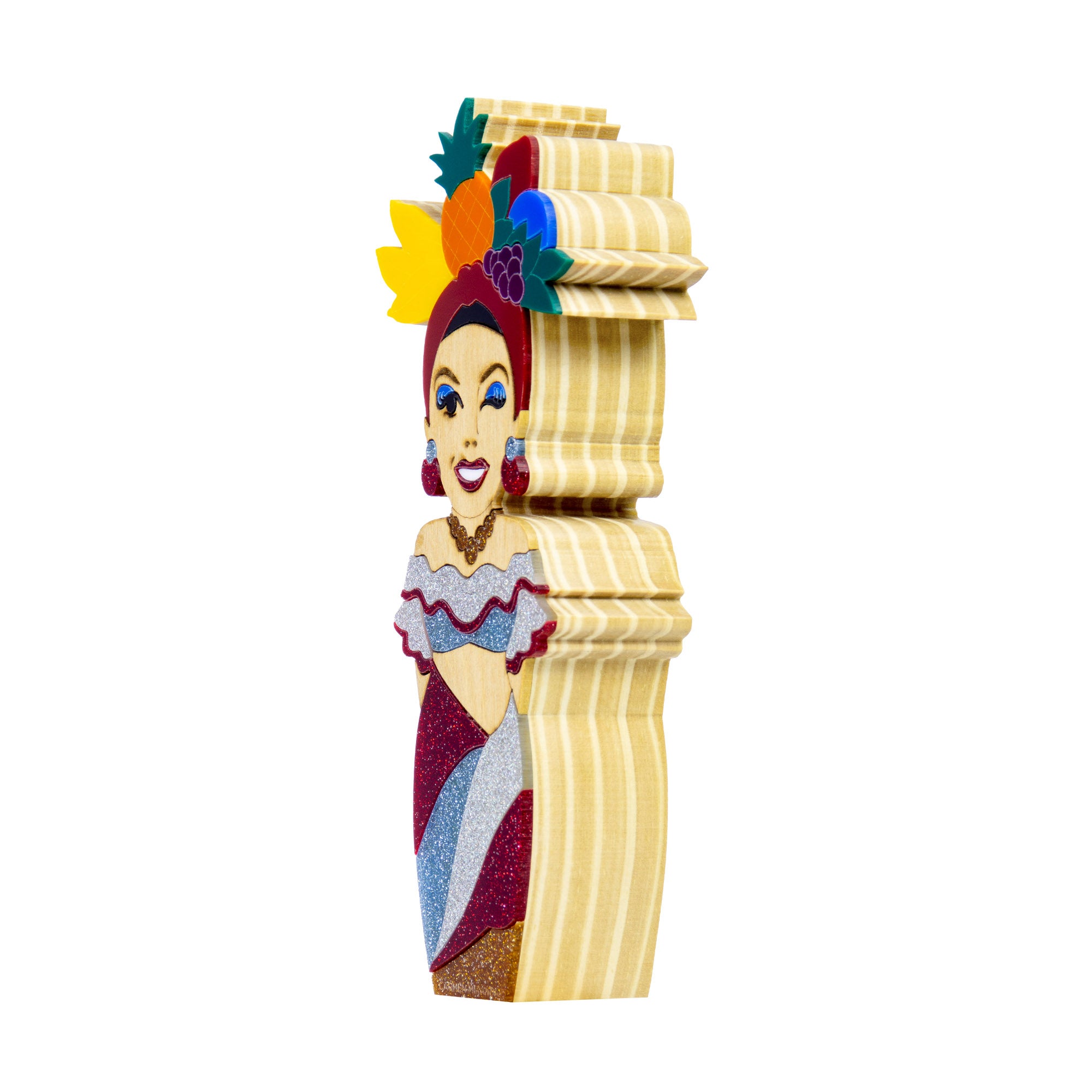 Carmen Miranda Escultura em Madeira