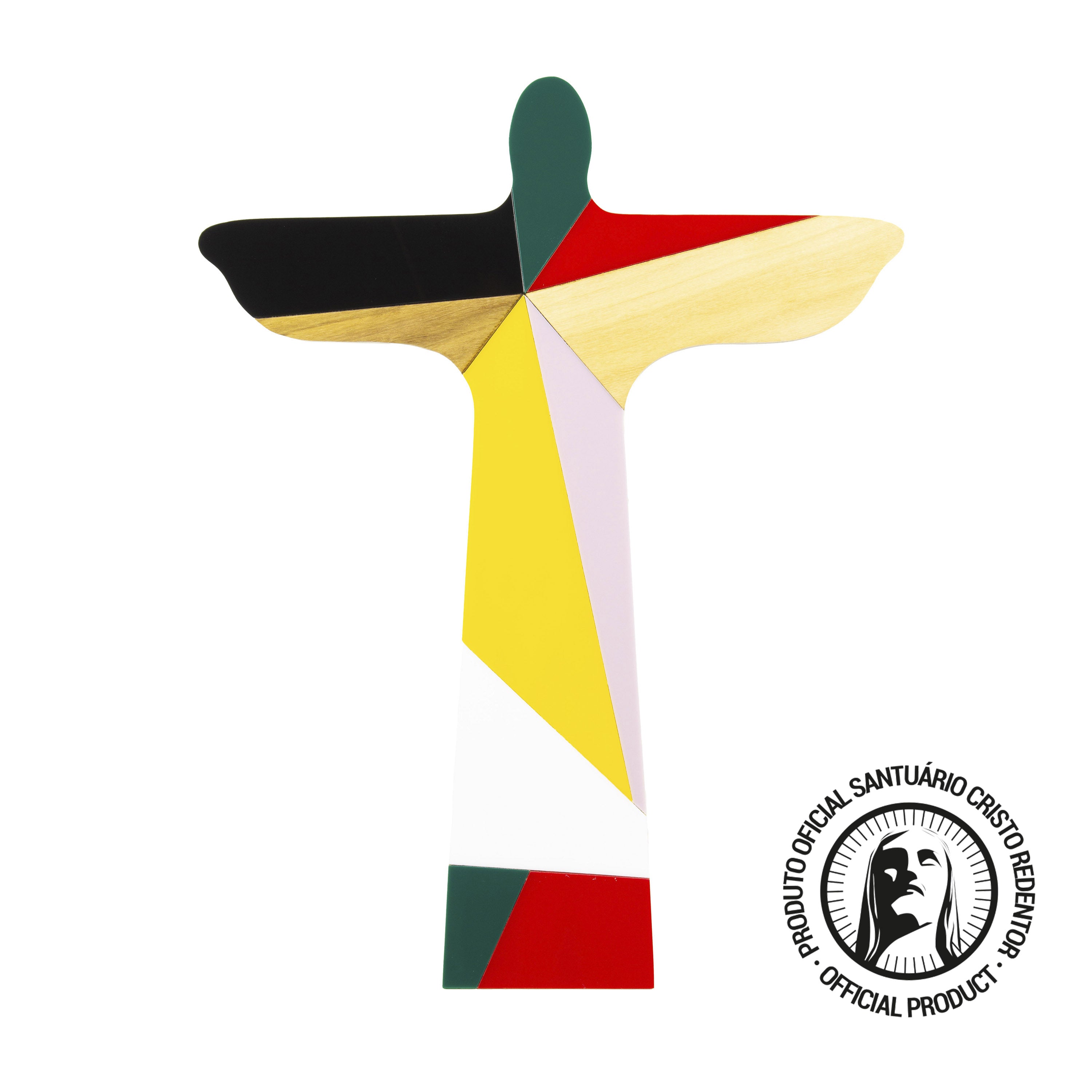 Escultura Madeira Rio Cristo Redentor Geo Color Patricia Maranhão