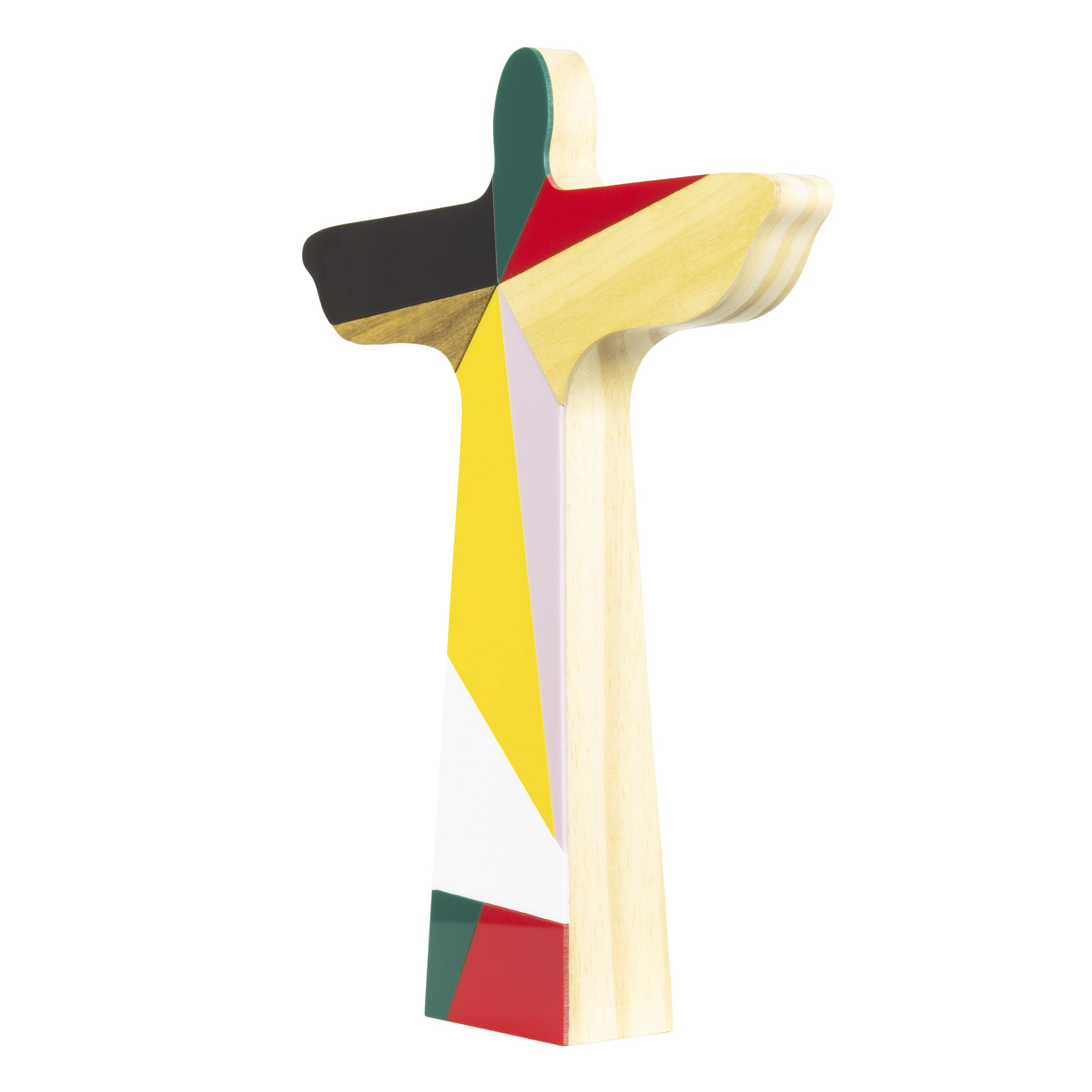 Sculpture Wood Rio Christ the Redeemer Geo Color Patricia Maranhão