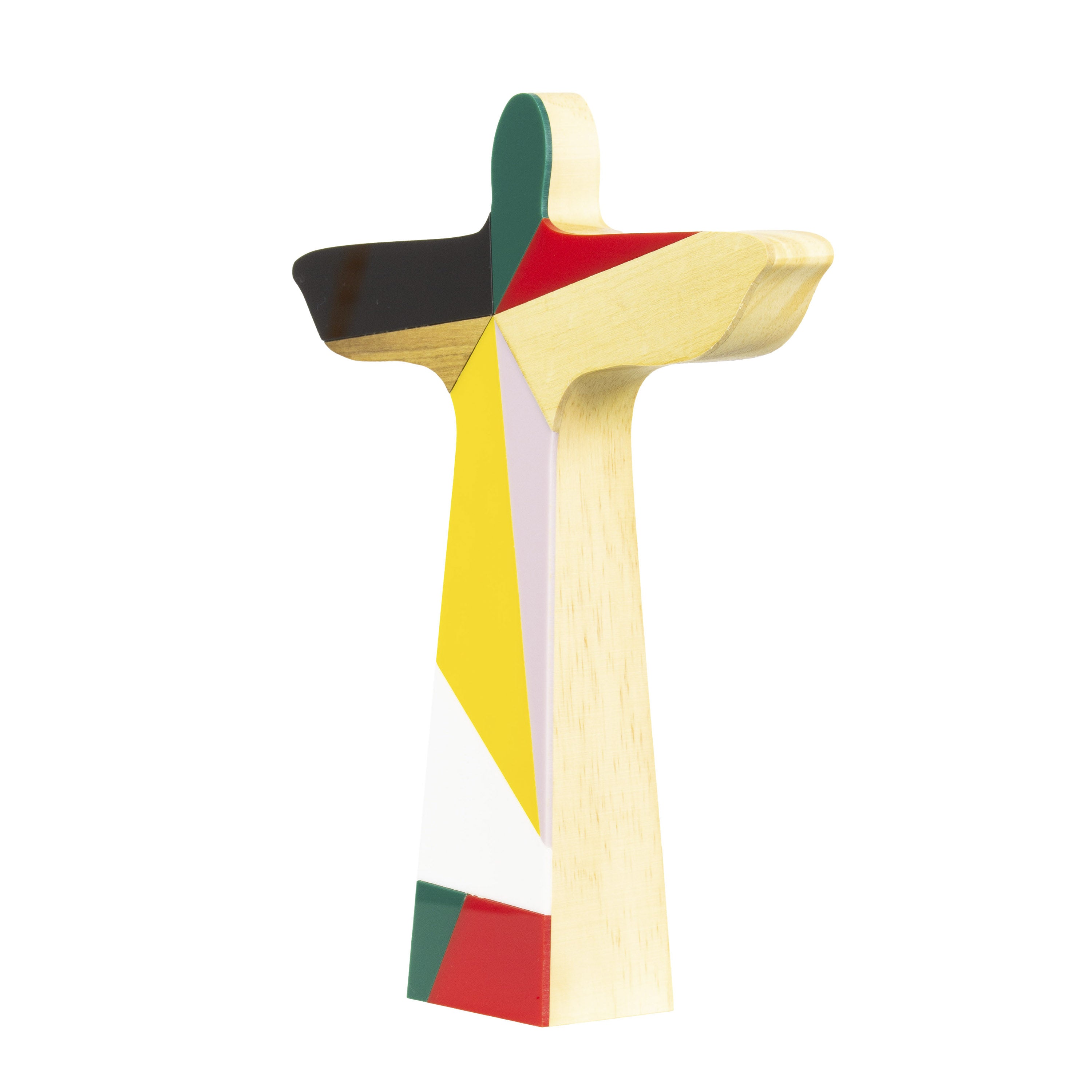 Sculpture Wood Rio Christ the Redeemer Geo Color Patricia Maranhão