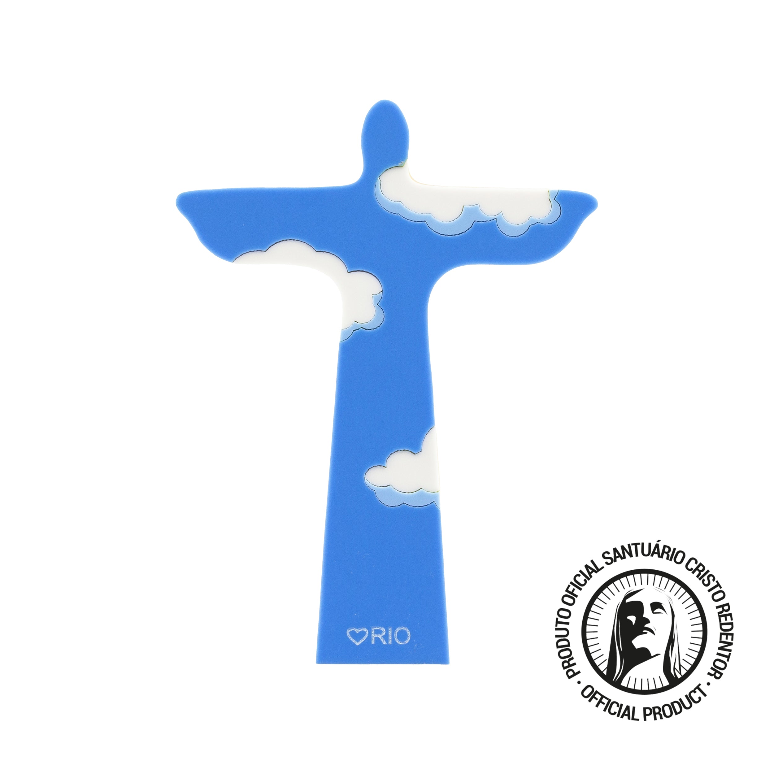 Wooden Sculpture Rio Christ in the Clouds Patricia Maranhão