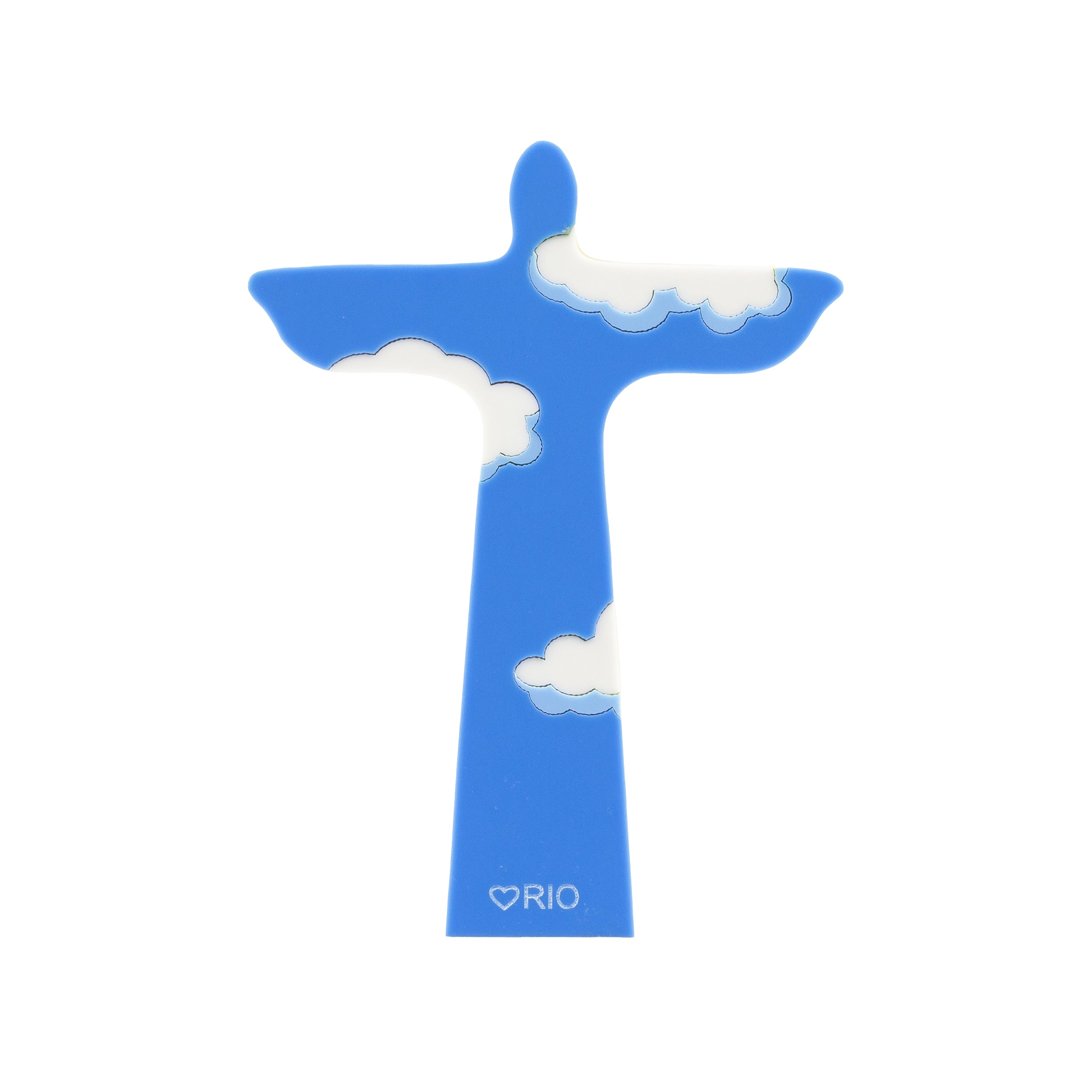 Wooden Sculpture Rio Christ in the Clouds Patricia Maranhão