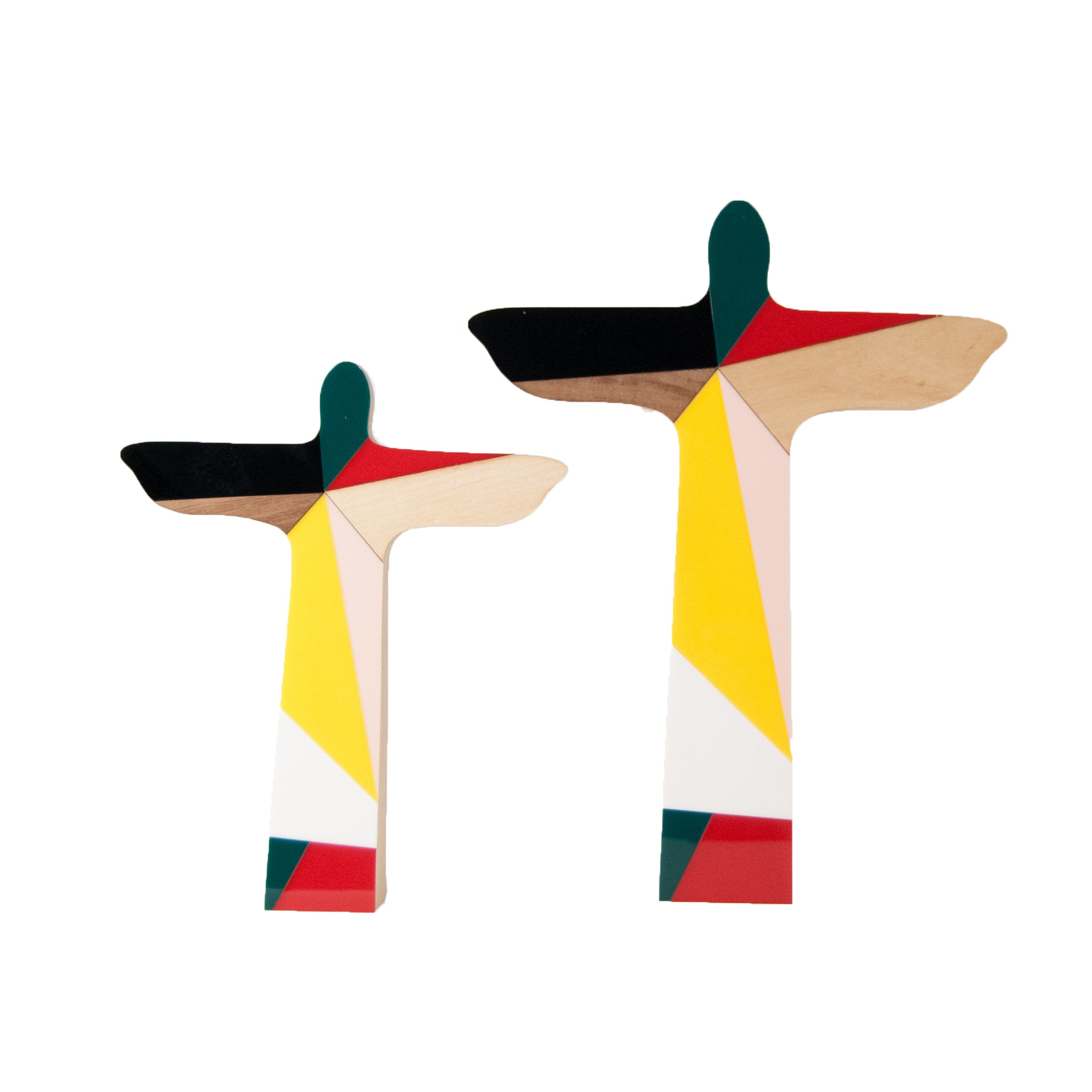Sculpture Wood Rio Christ the Redeemer Geo Color Patricia Maranhão