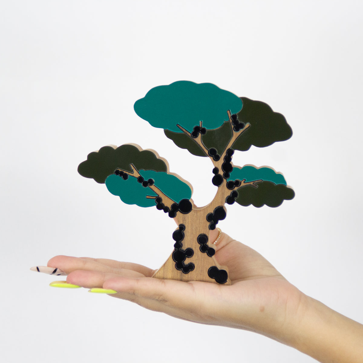 Árvore Jabuticabeira em Madeira Mini Verde