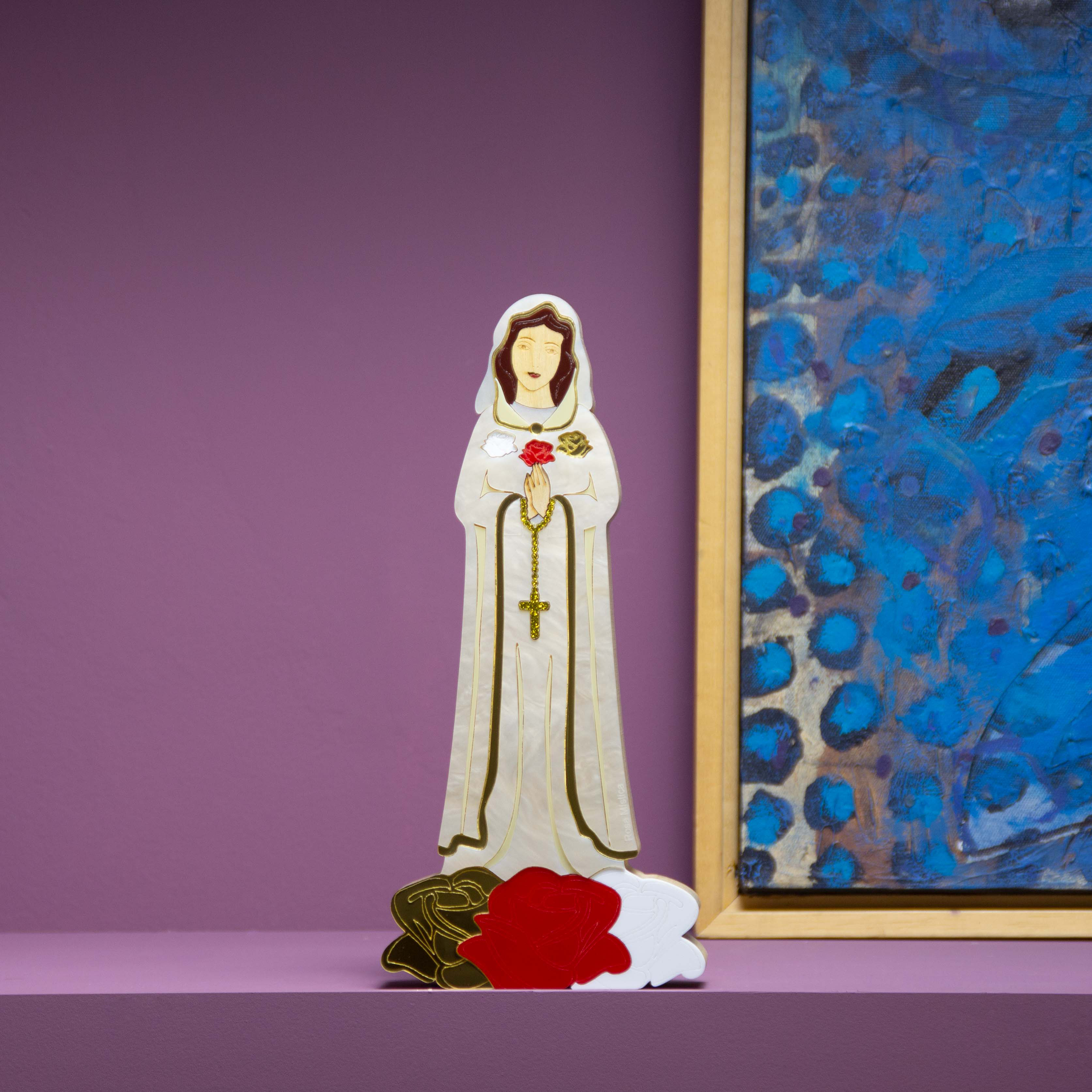 Sculpture Our Lady of the Mystical Rose Sofistic Patricia Maranhão