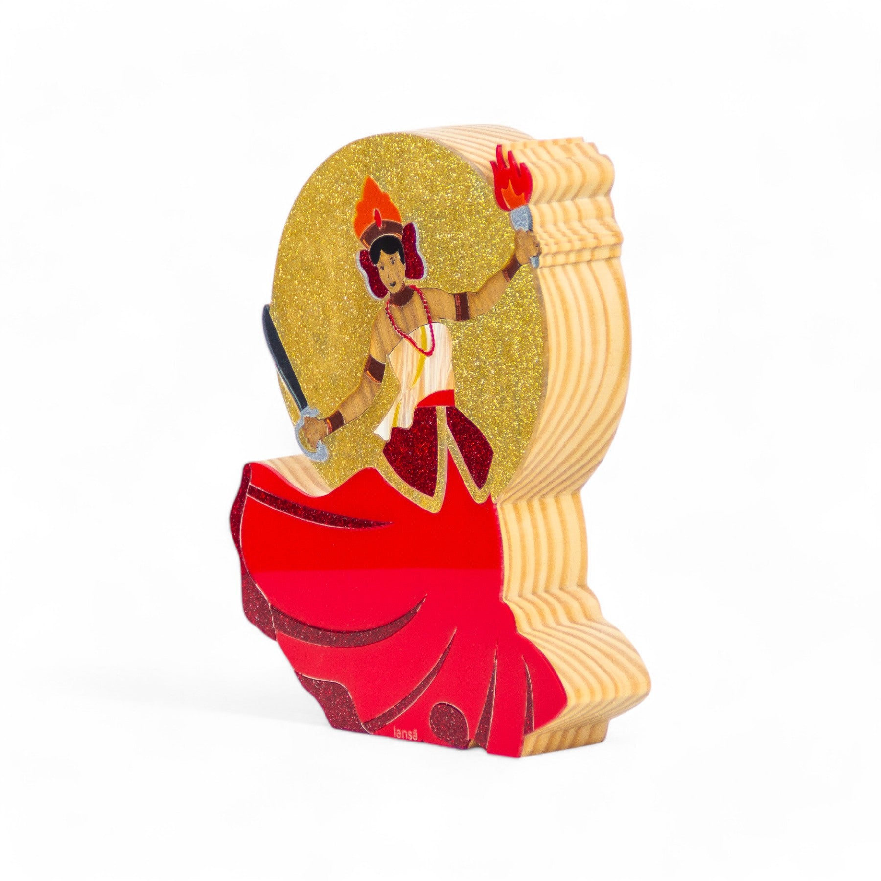 Wooden Sculpture Orixa Iansã Patricia Maranhão