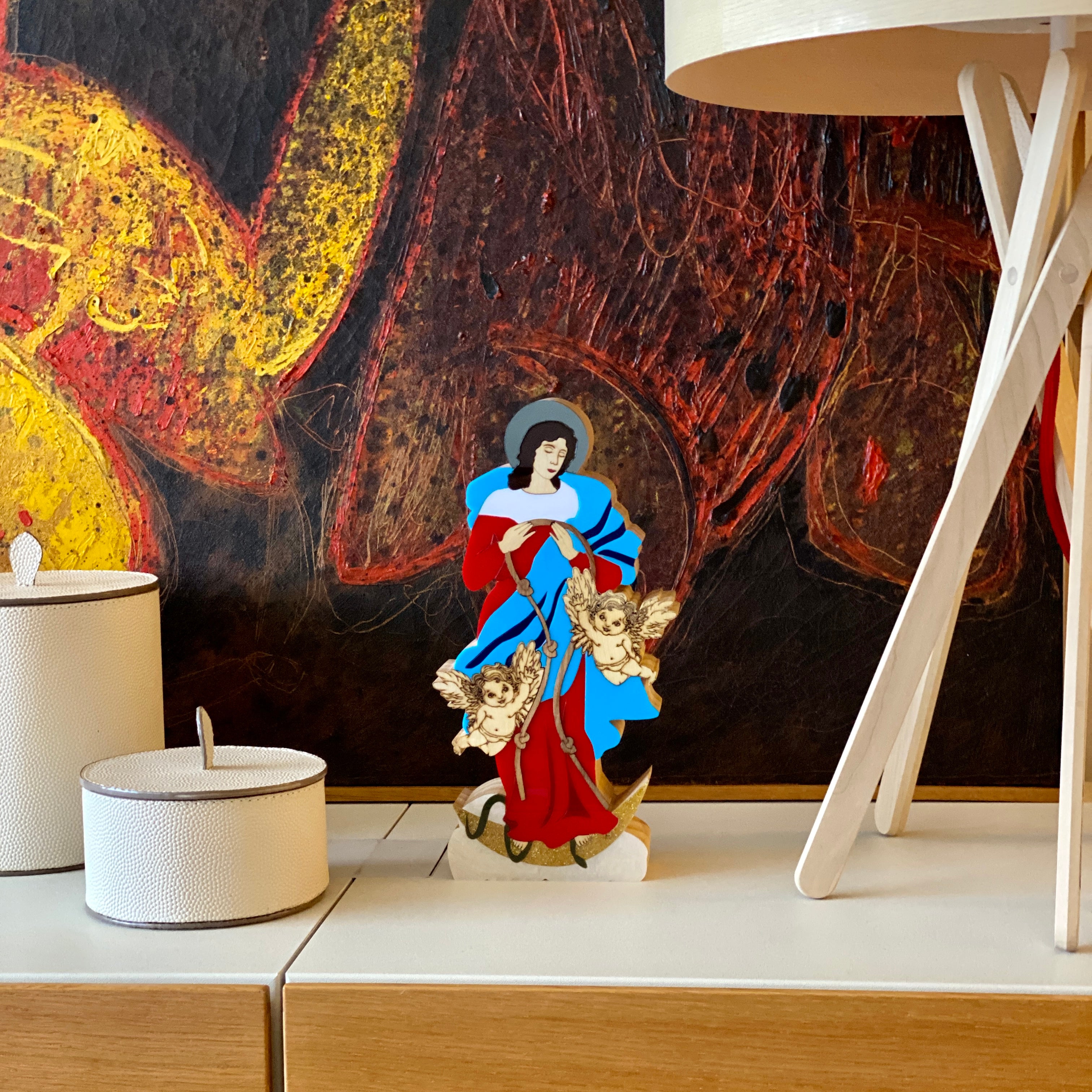 Sculpture of Our Lady, Undoer of Knots, Sacred Patricia Maranhão
