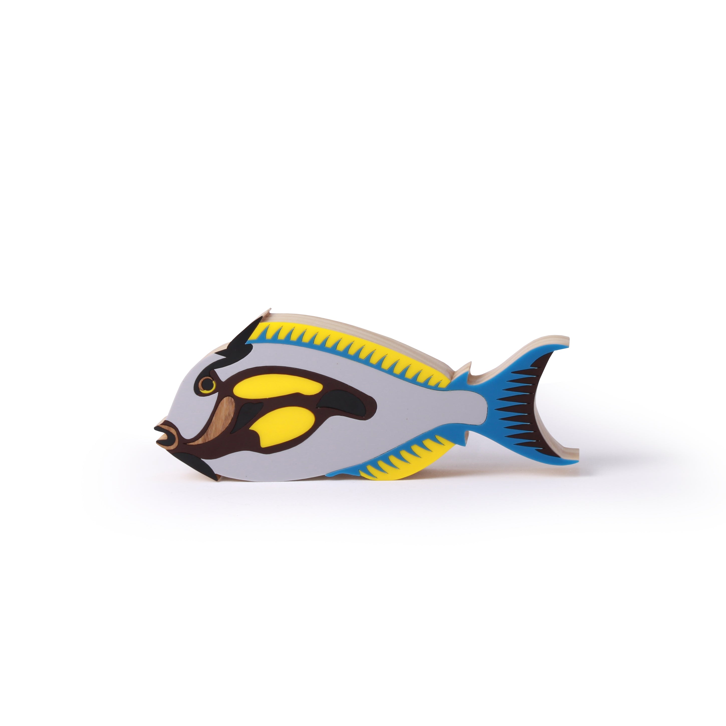 Escultura Madeira Peixe Lumê Psicodélico Patricia Maranhão