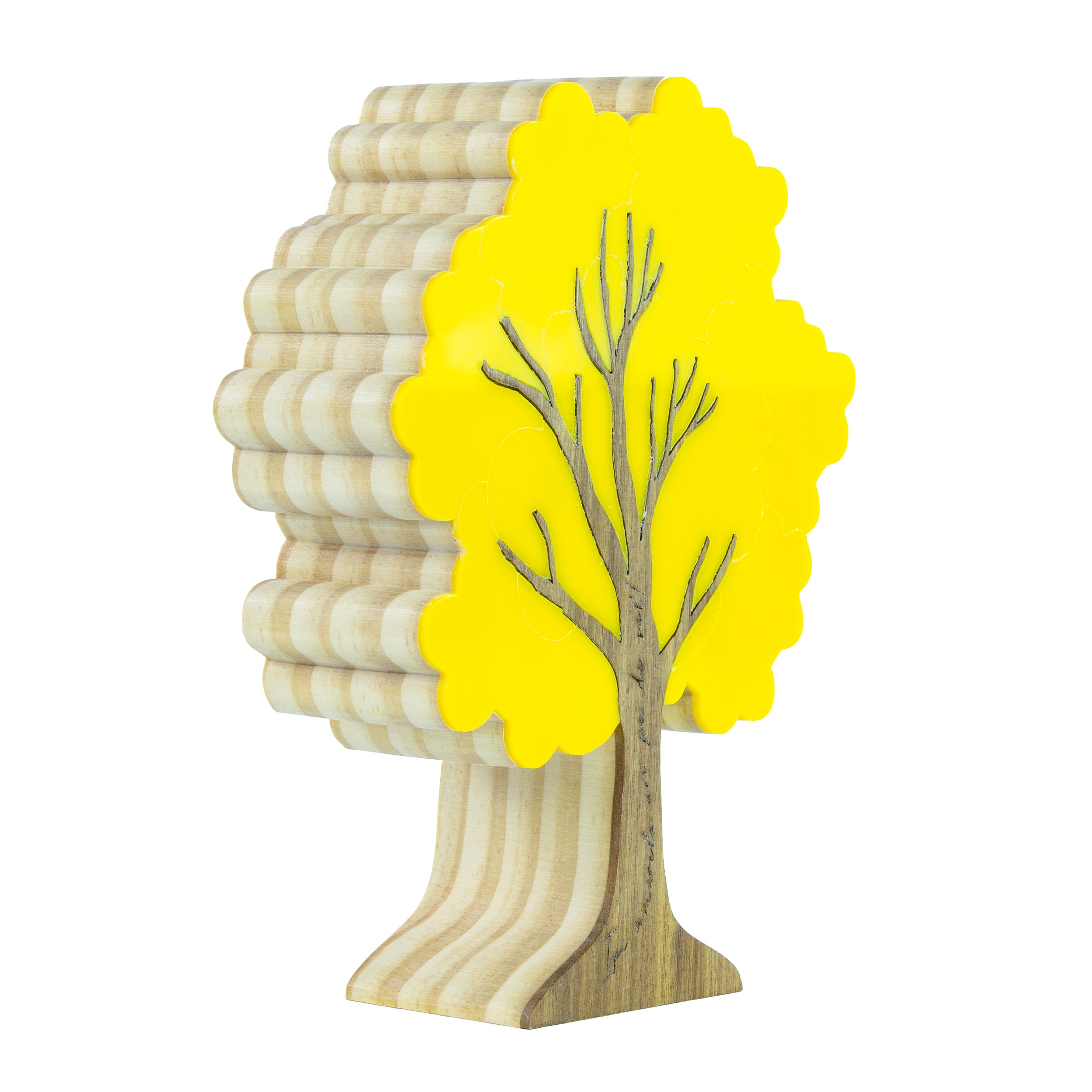 Escultura de Madeira Árvore Simbólica Ipê Amarelo Patricia Maranhão
