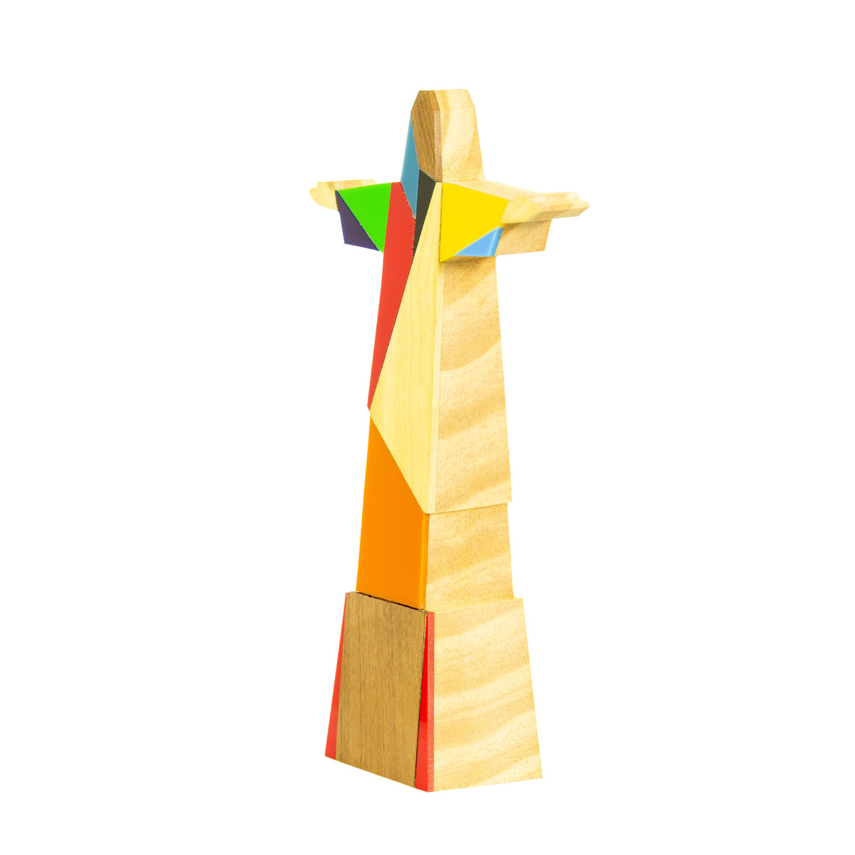 Christ the Redeemer Rio Cubist Fun M Wooden Sculpture (M)