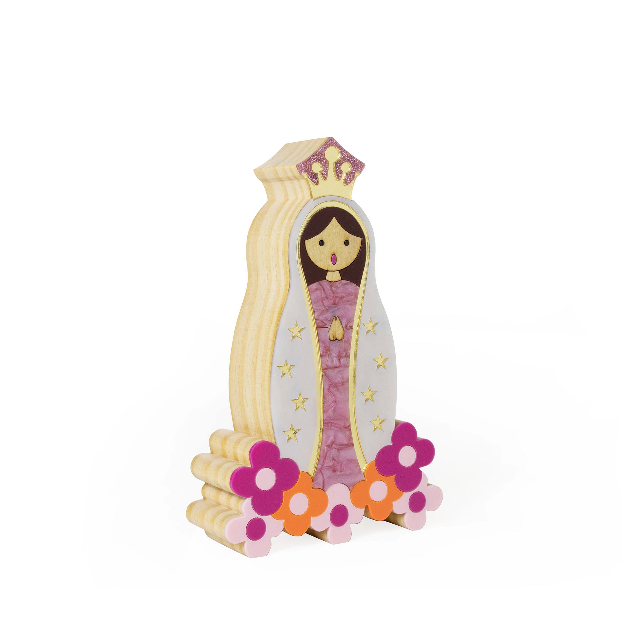Sculpture Our Lady of Fatima Sacred Mini Patricia Maranhão